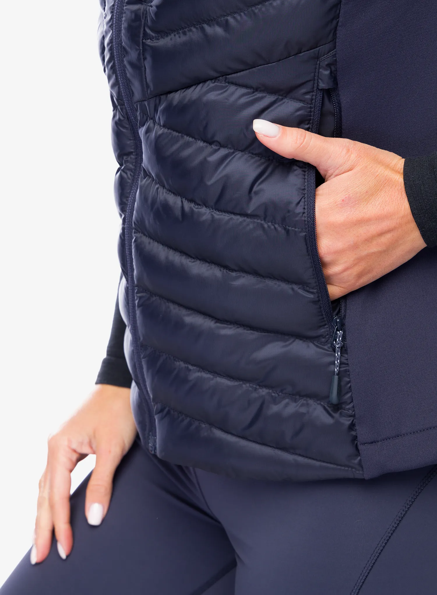 Ženski brezrokavnik Jack Wolfskin Routeburn Pro Ins Vest - graphite/cool grey