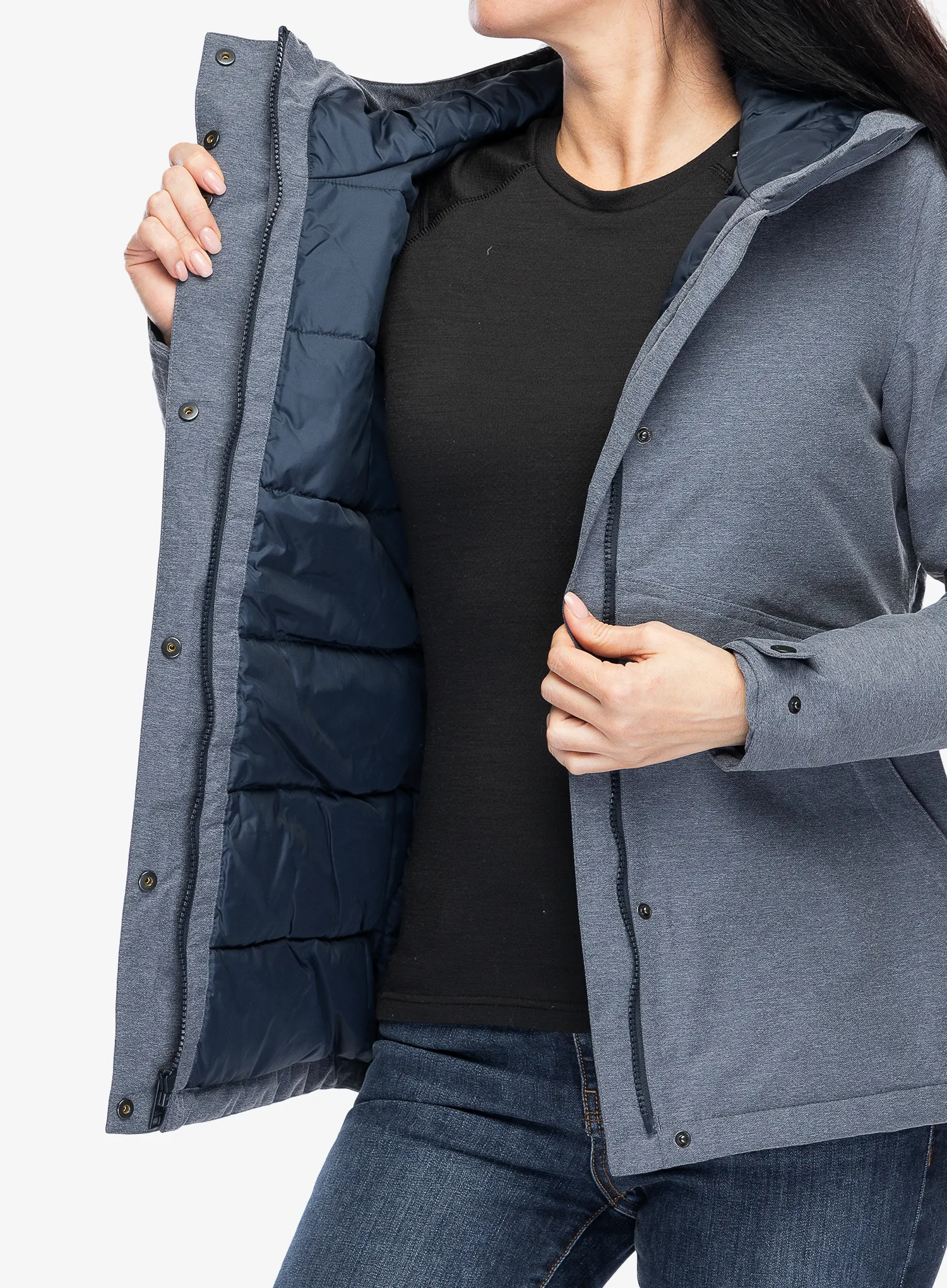 Ženska sintetična jakna Jack Wolfskin Snowy Park Jkt - blue