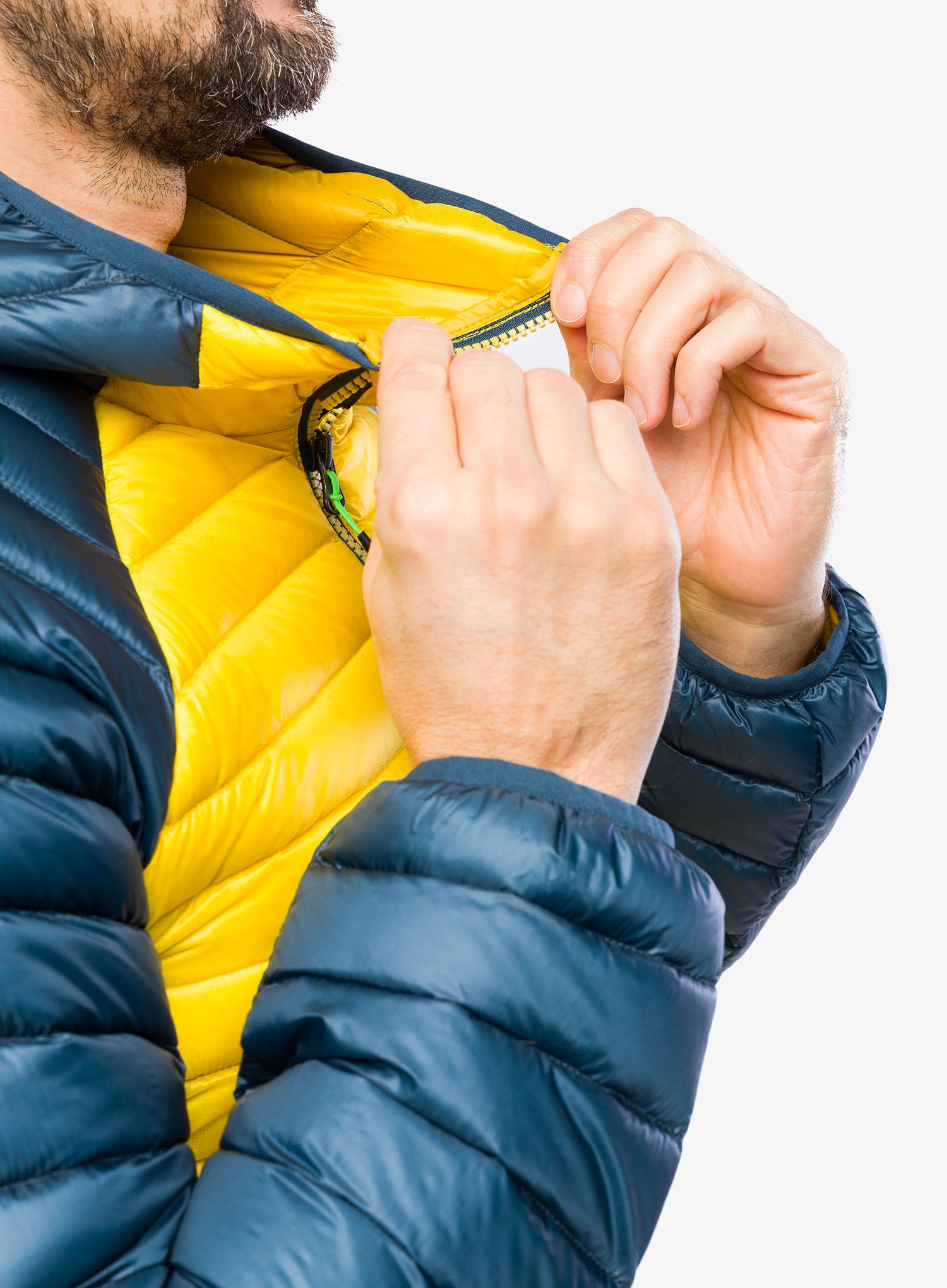 Puhovka Karpos Alagna Down Jacket - sulphur/midnight