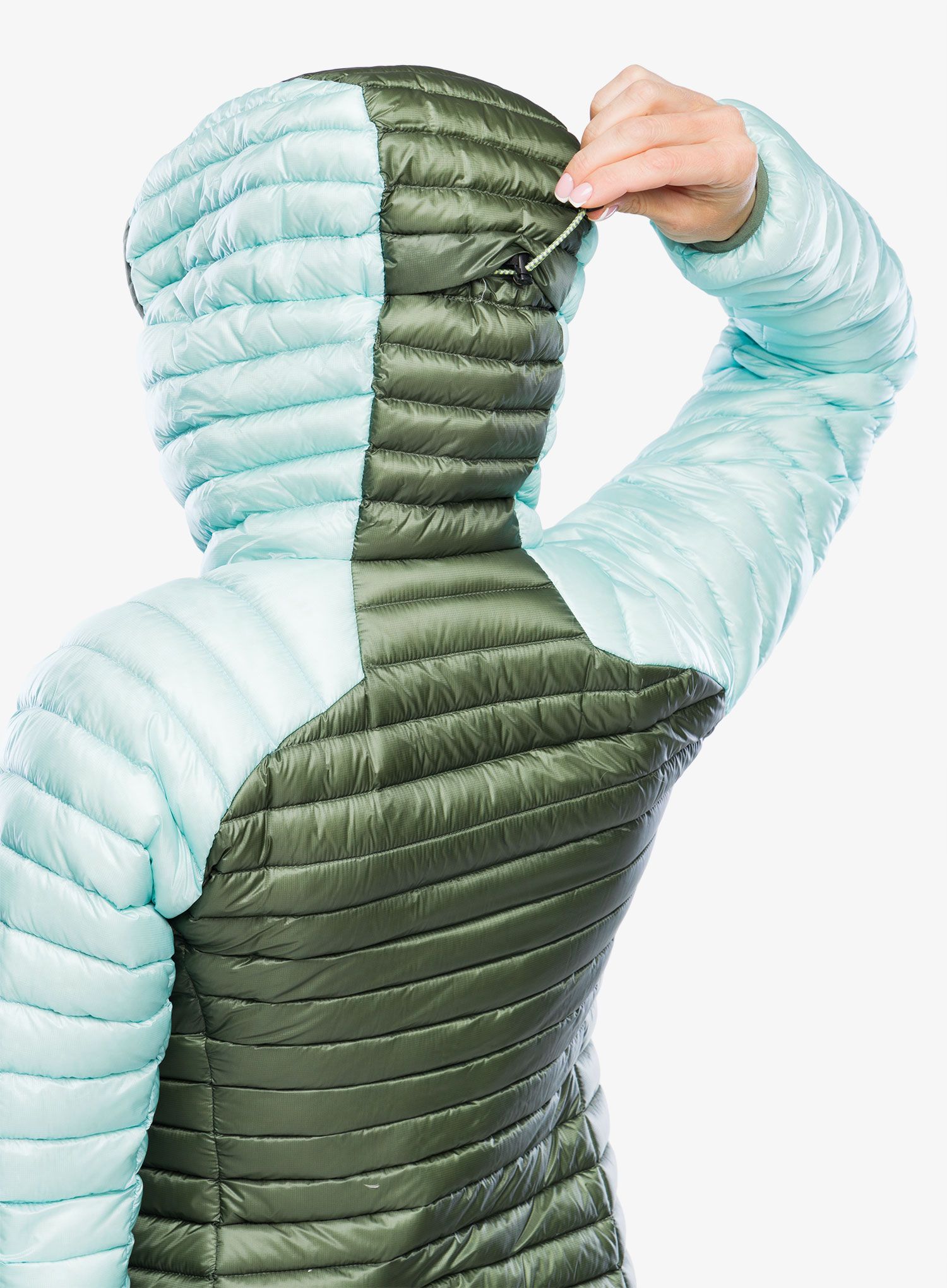 Ženska puhovka Karpos Alagna Down Jacket - thyme/aqua sky