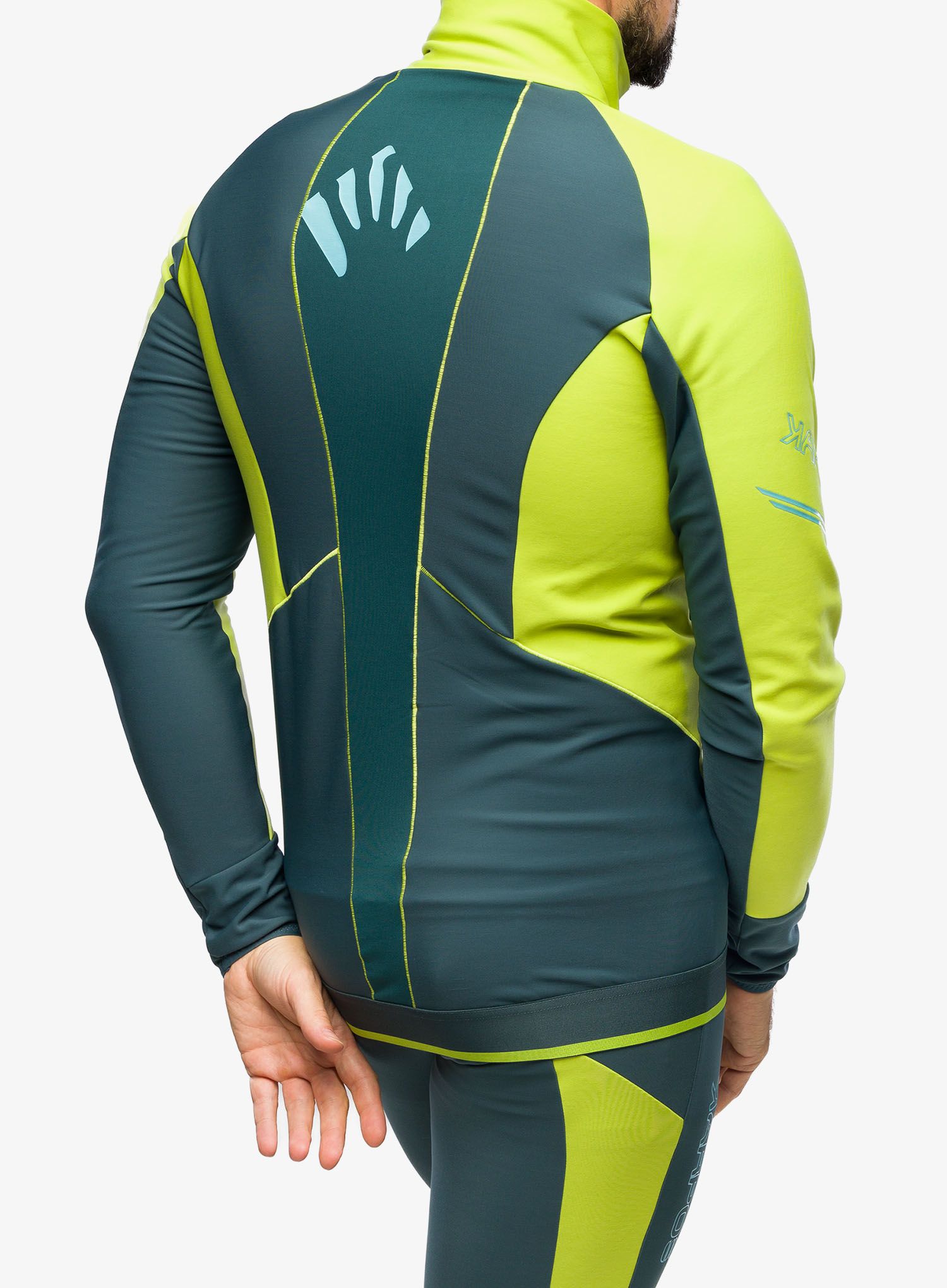Softshell jakna Karpos Alagna Evo Jacket - forest/kiwi colada