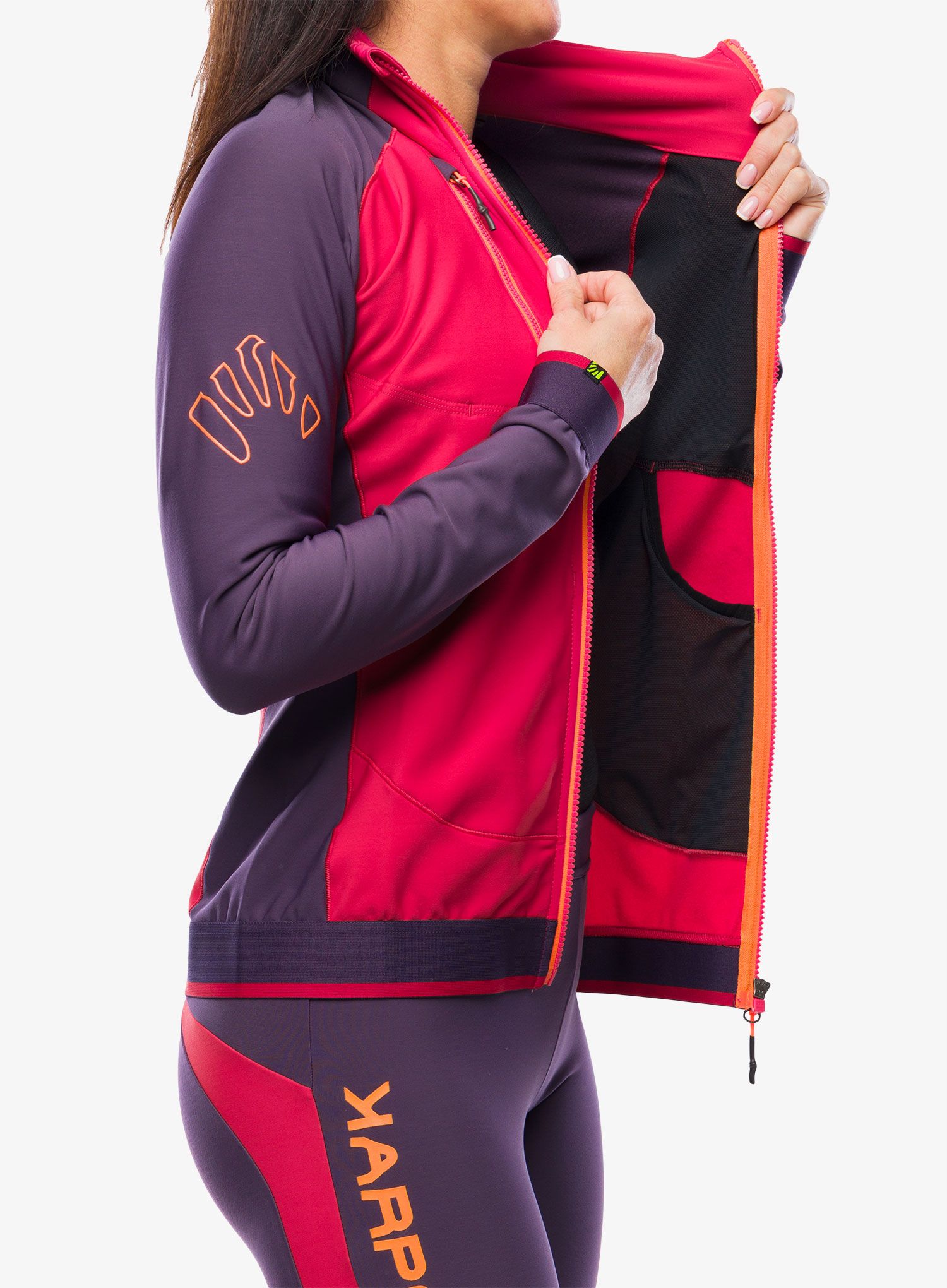 Ženska jakna za turno smučanje Karpos Alagna Evo Jacket - granita/grape