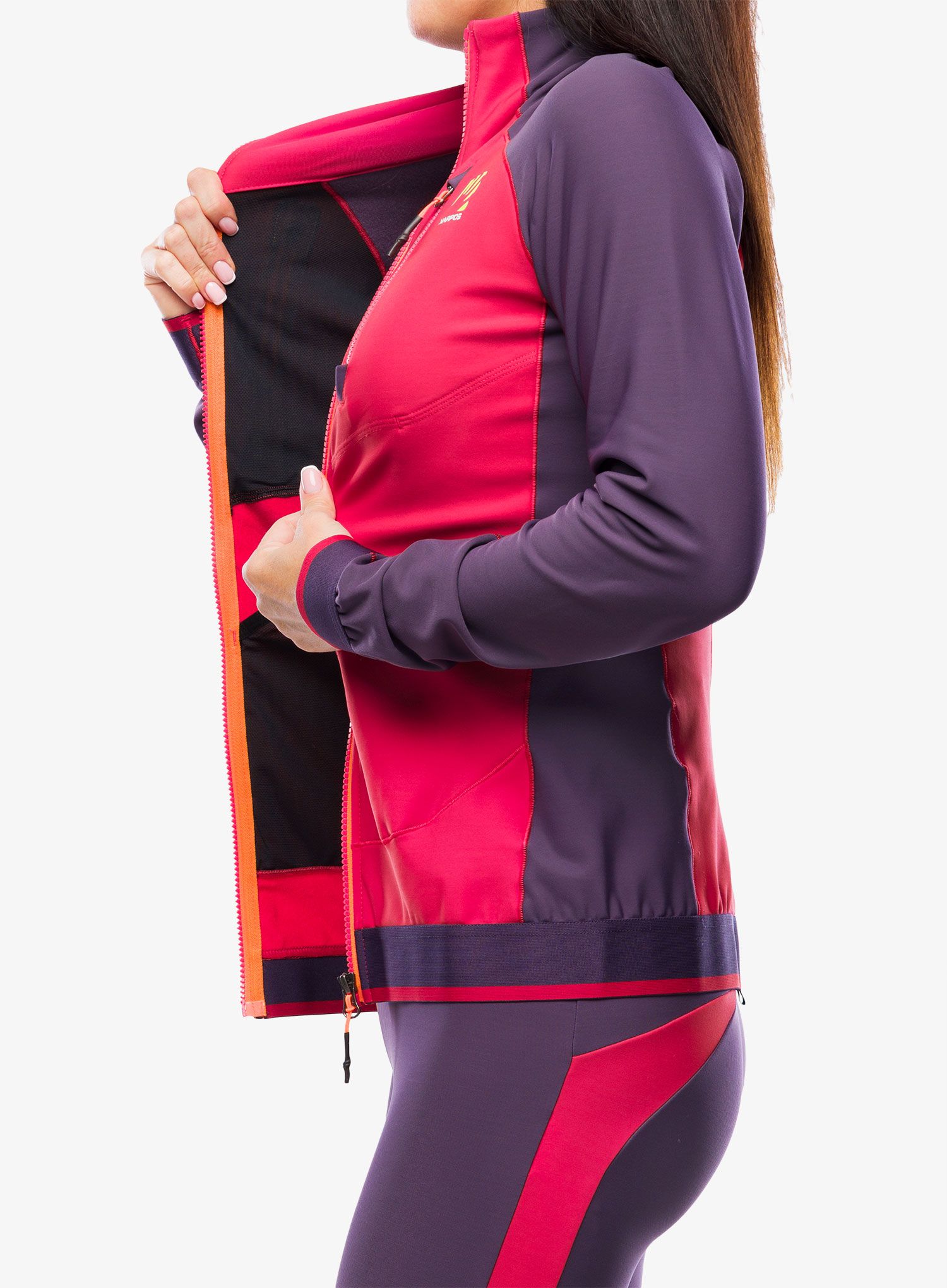 Ženska jakna za turno smučanje Karpos Alagna Evo Jacket - granita/grape