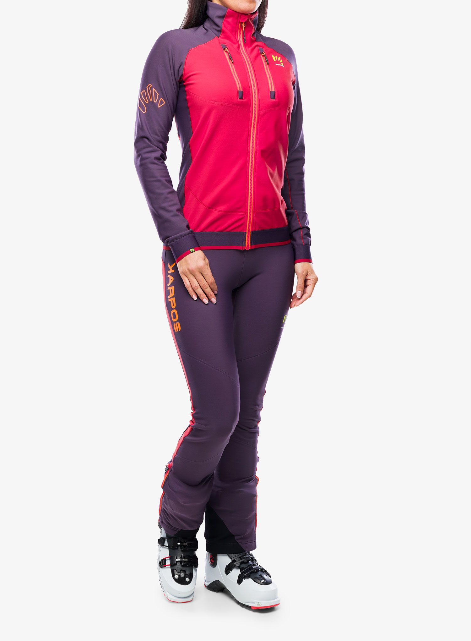 Ženska jakna za turno smučanje Karpos Alagna Evo Jacket - granita/grape
