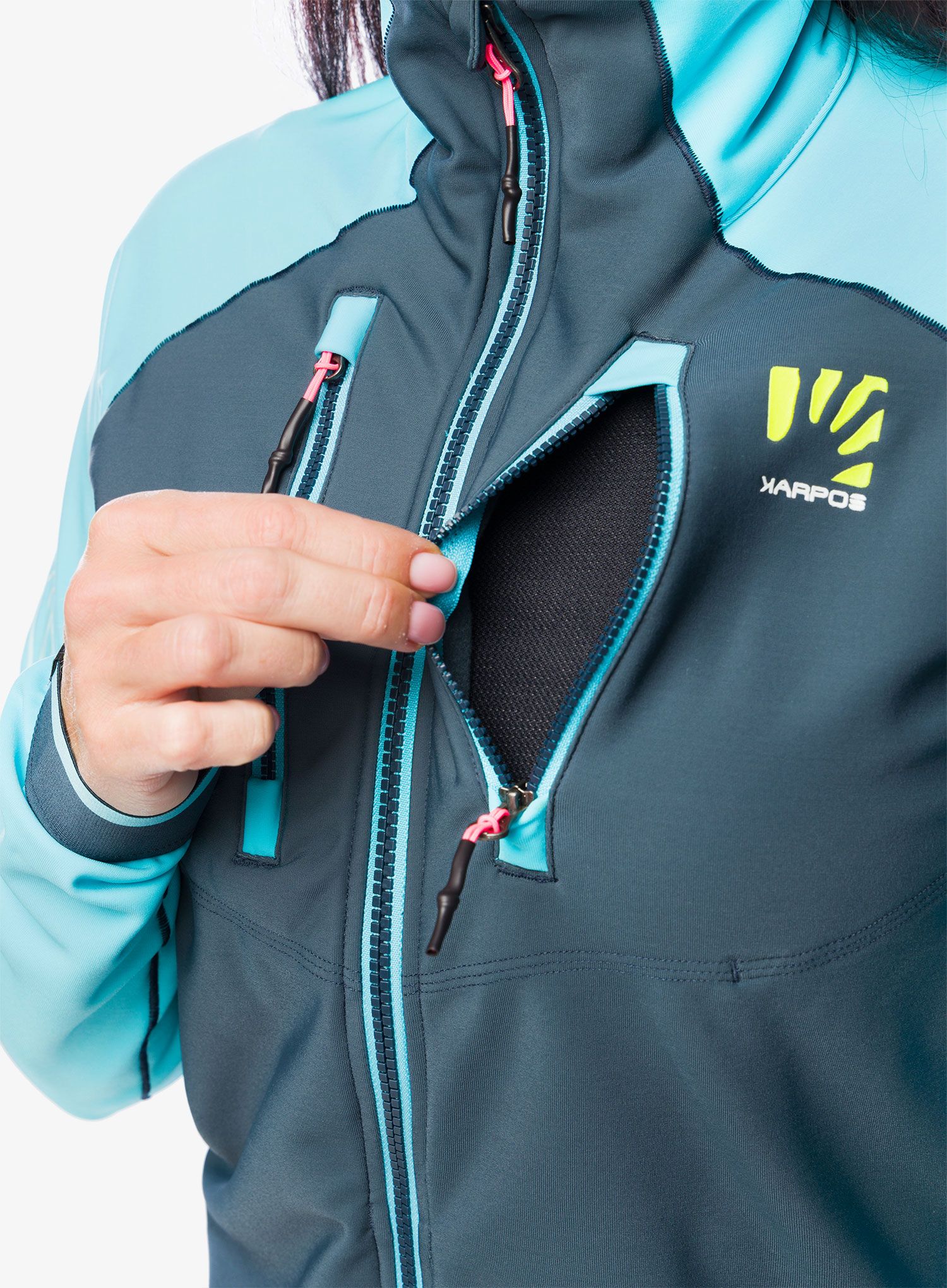 Ženska jakna za turno smučanje Karpos Alagna Evo Jacket - midnight/blue atoll