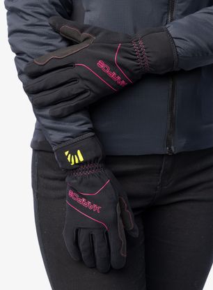 Pohodniške rokavice Karpos Alagna Glove - black/cabaret