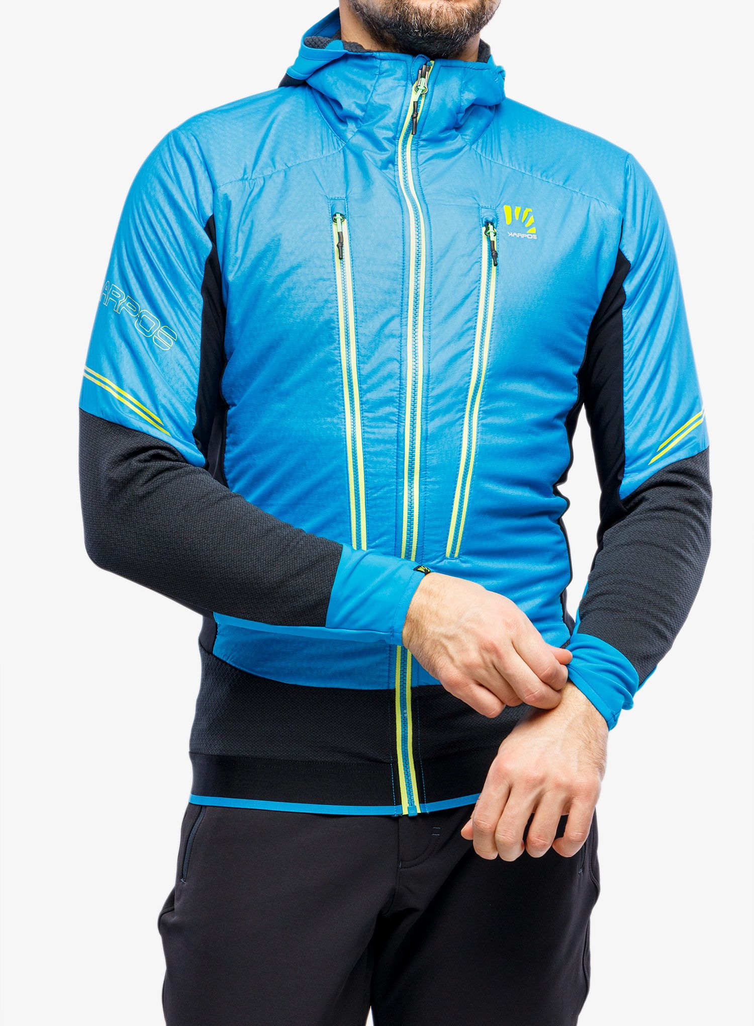 Moška smučarska jakna Karpos Alagna Plus Evo Jacket - blue jewel/black