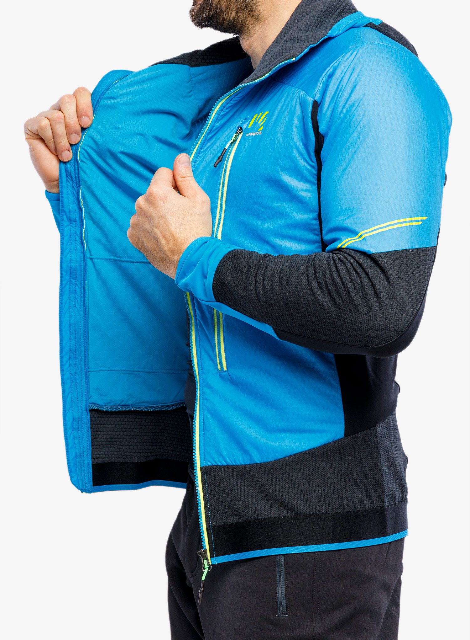 Moška smučarska jakna Karpos Alagna Plus Evo Jacket - blue jewel/black