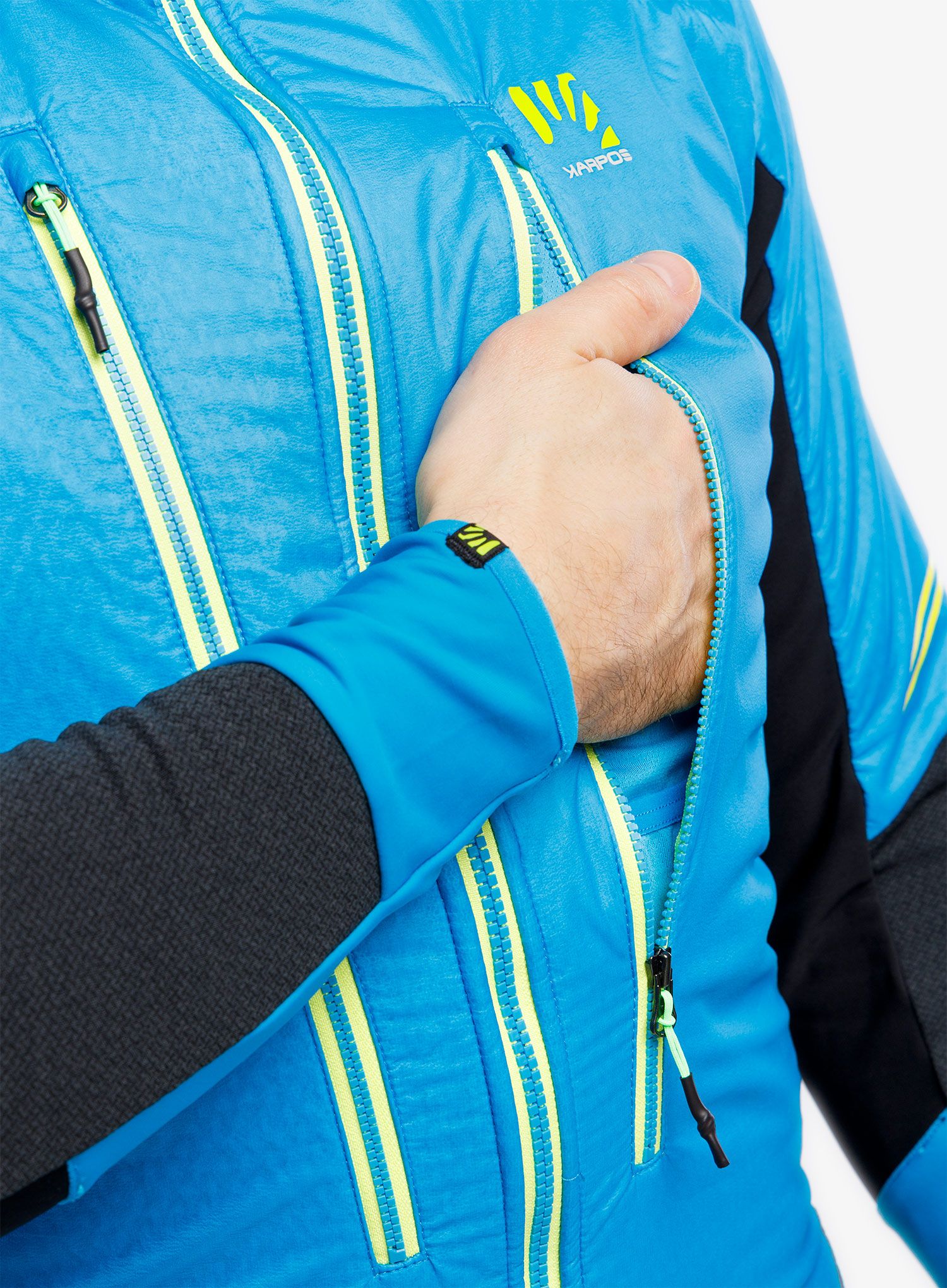 Moška smučarska jakna Karpos Alagna Plus Evo Jacket - blue jewel/black