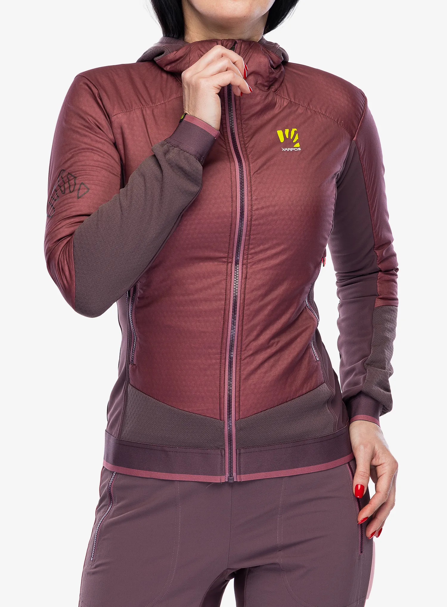 Ženska jakna za turno smučanje Karpos Alagna Plus Evo Jacket - deco rose/huckleberry