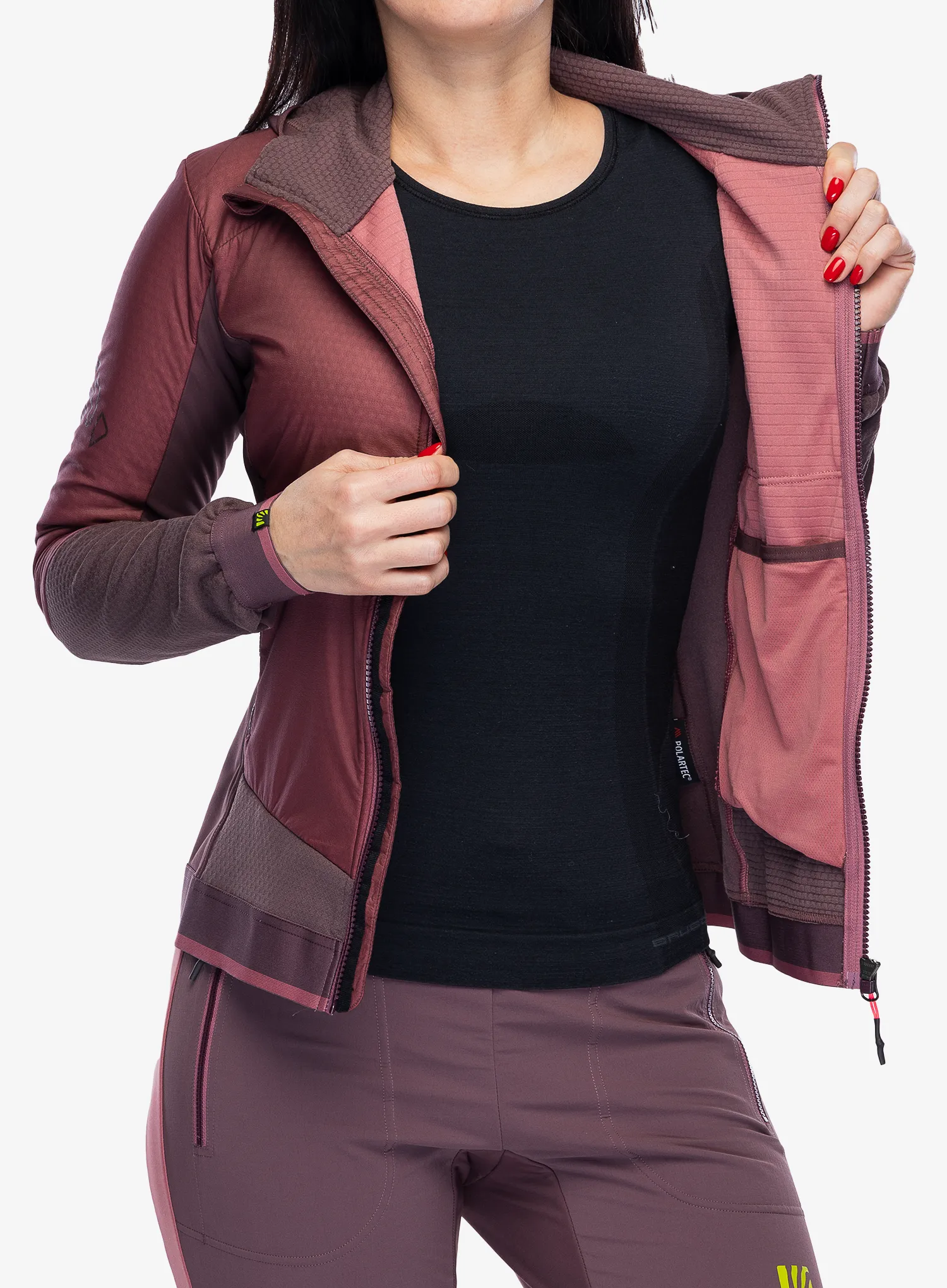 Ženska jakna za turno smučanje Karpos Alagna Plus Evo Jacket - deco rose/huckleberry