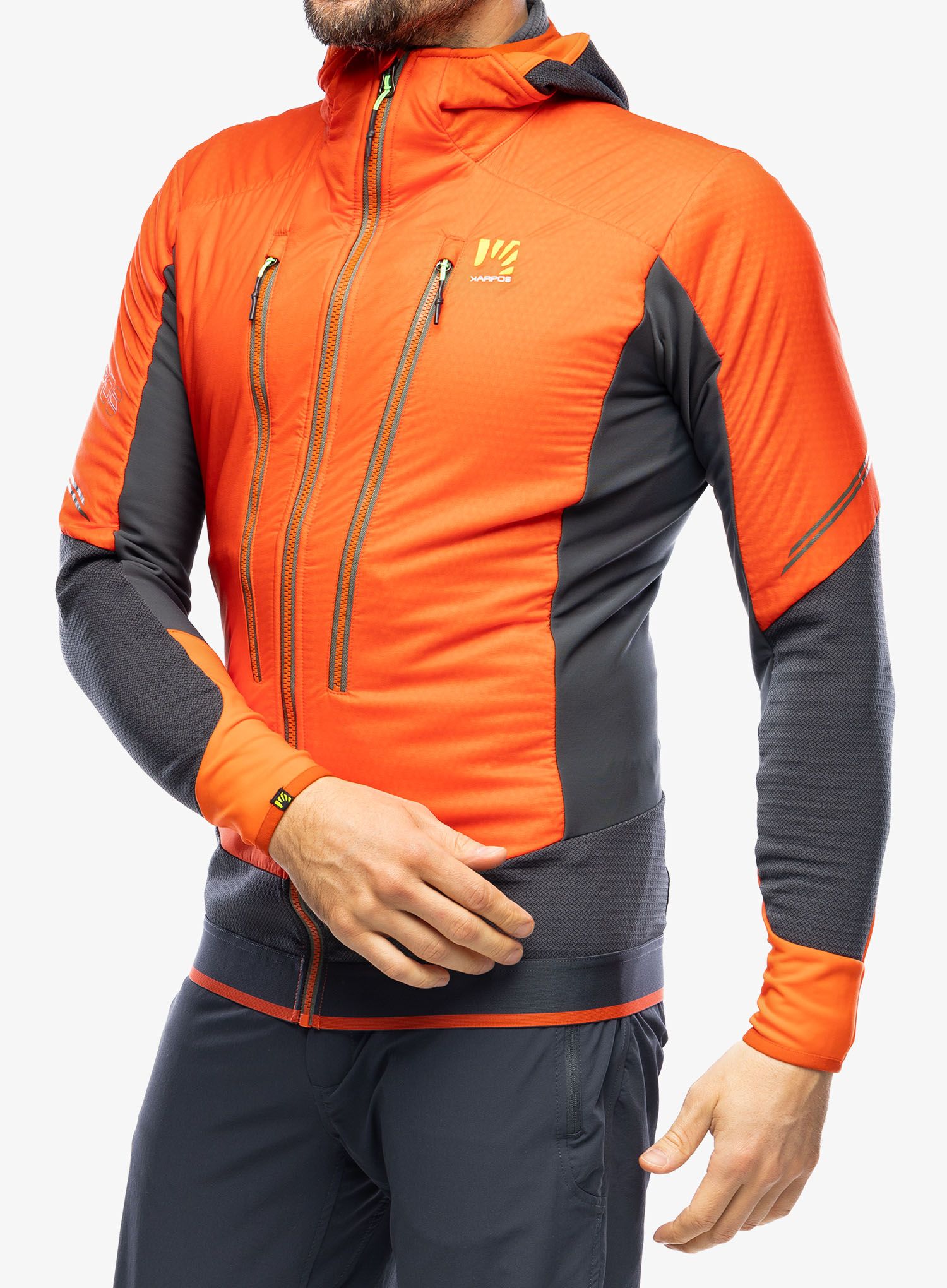Jakna za turno smučanje Karpos Alagna Plus Evo Jacket - spicy orange/black sand