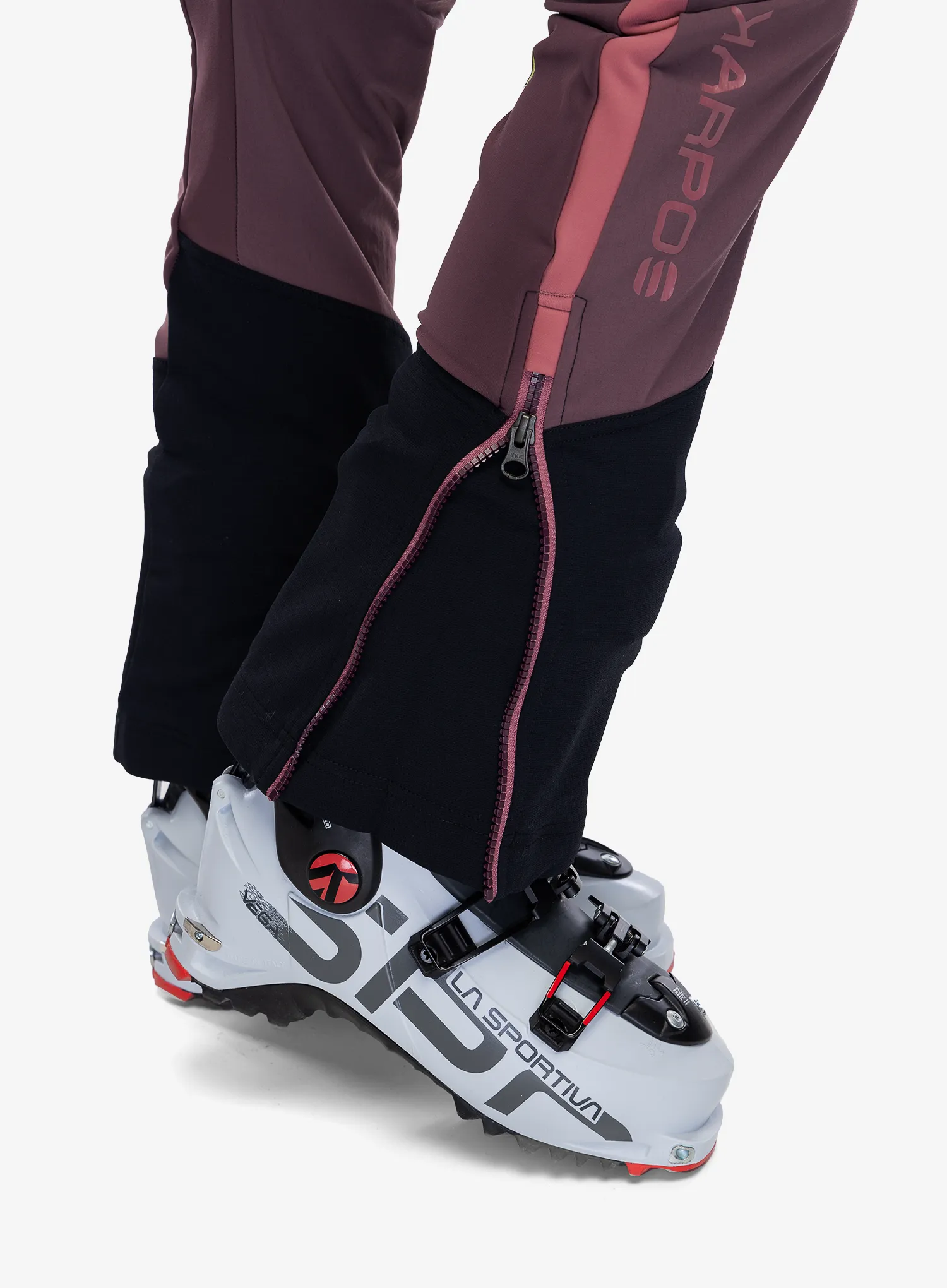Ženske hlače za turno smučanje Karpos Alagna Plus Evo Pant - huckleberry/deco rose