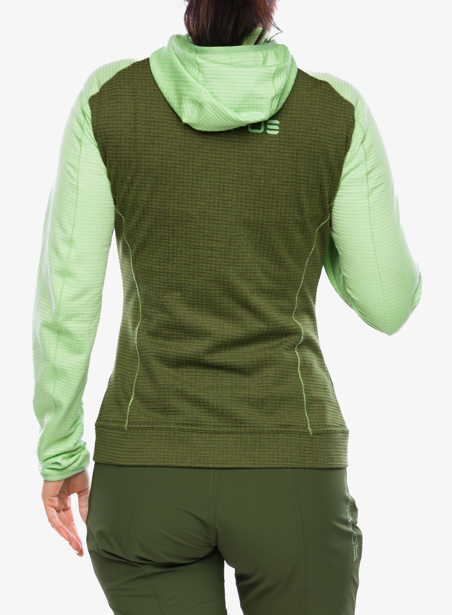 Ženska jopica z zadrgo Karpos Ambrizzola Full-Zip Hoodie - arcadian/cedar green