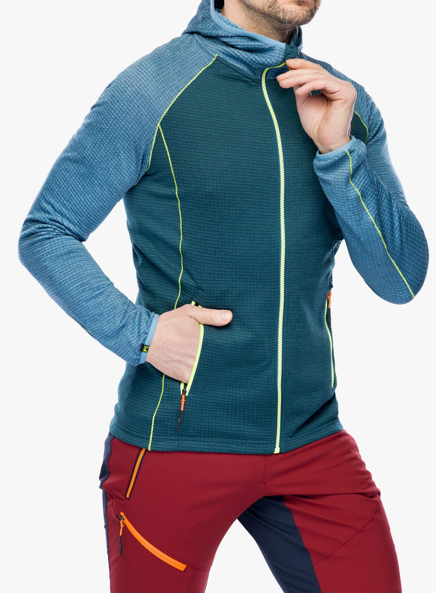 Jopica s kapuco Karpos Ambrizzola Full-Zip Hoodie - stargazer/niagara