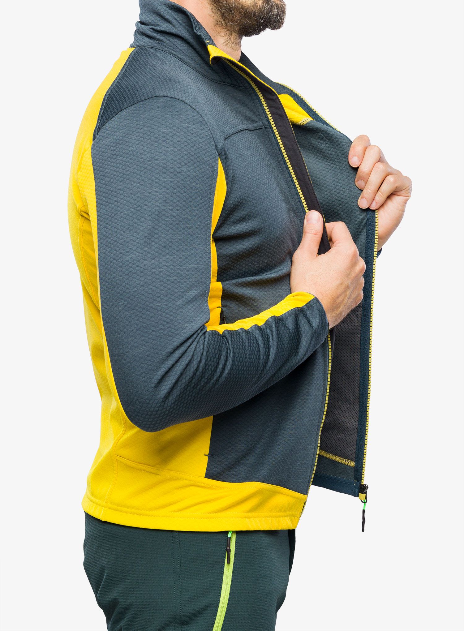 Jopica na zadrgo Karpos Cherz Fleece - midnight/sulphur