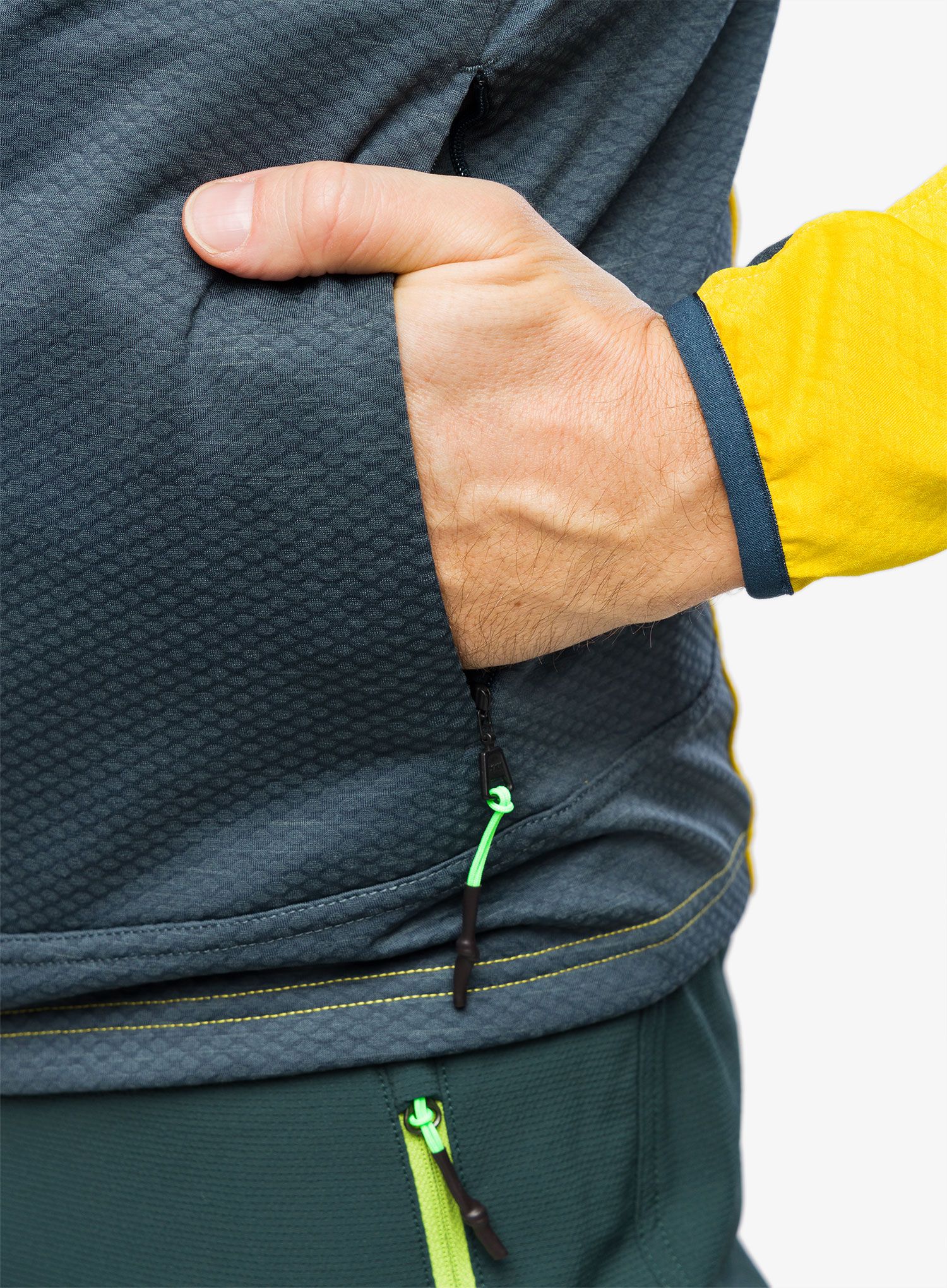 Jopica na zadrgo Karpos Cherz Fleece - midnight/sulphur
