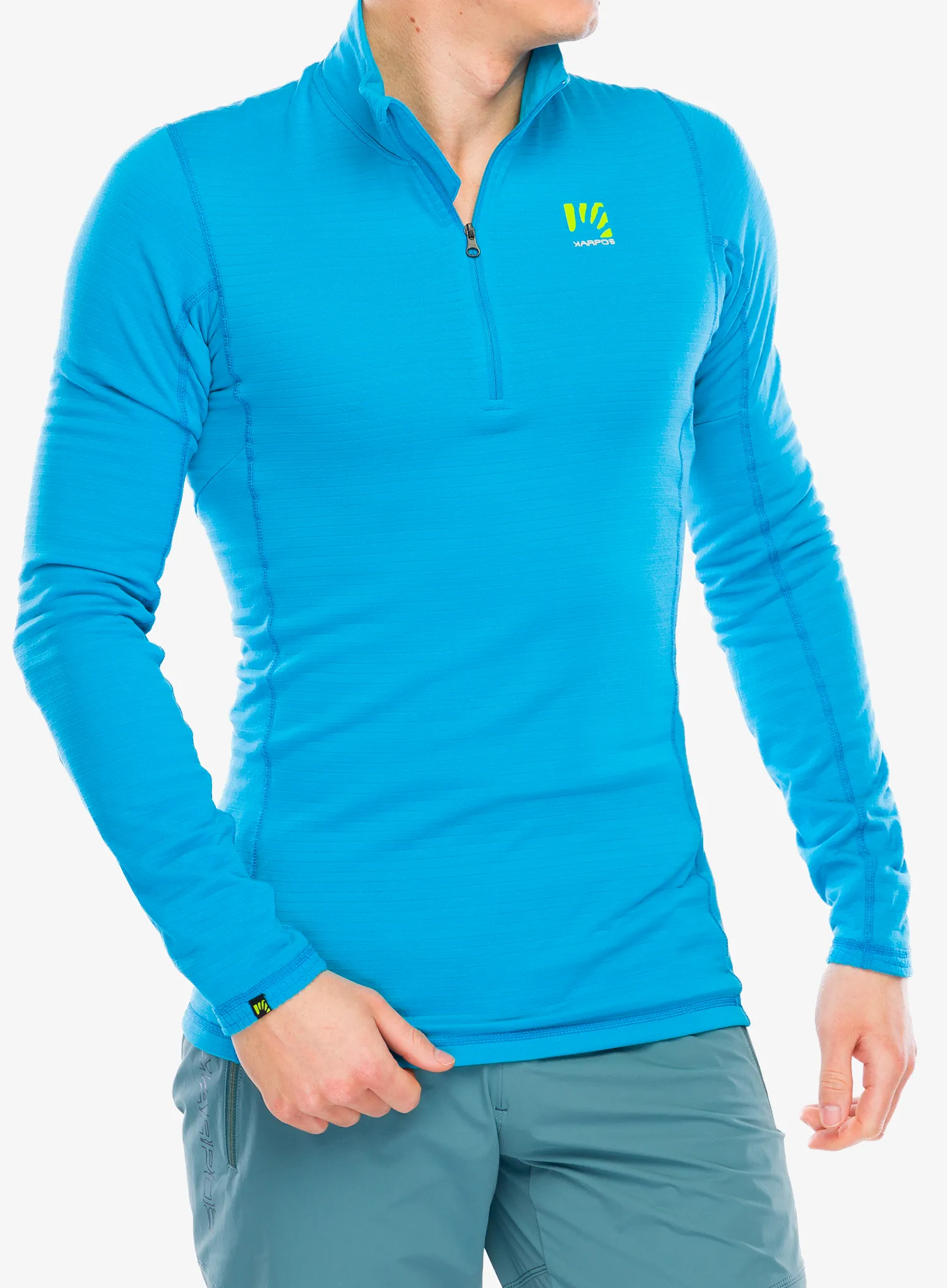 Jopica z zadrgo Karpos Croda Light Half Zip - blue jewel