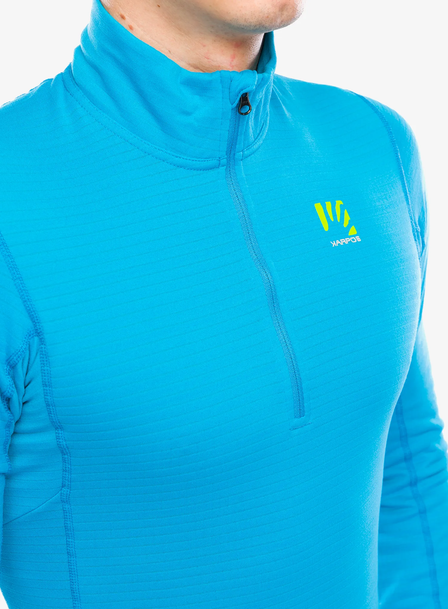 Jopica z zadrgo Karpos Croda Light Half Zip - blue jewel