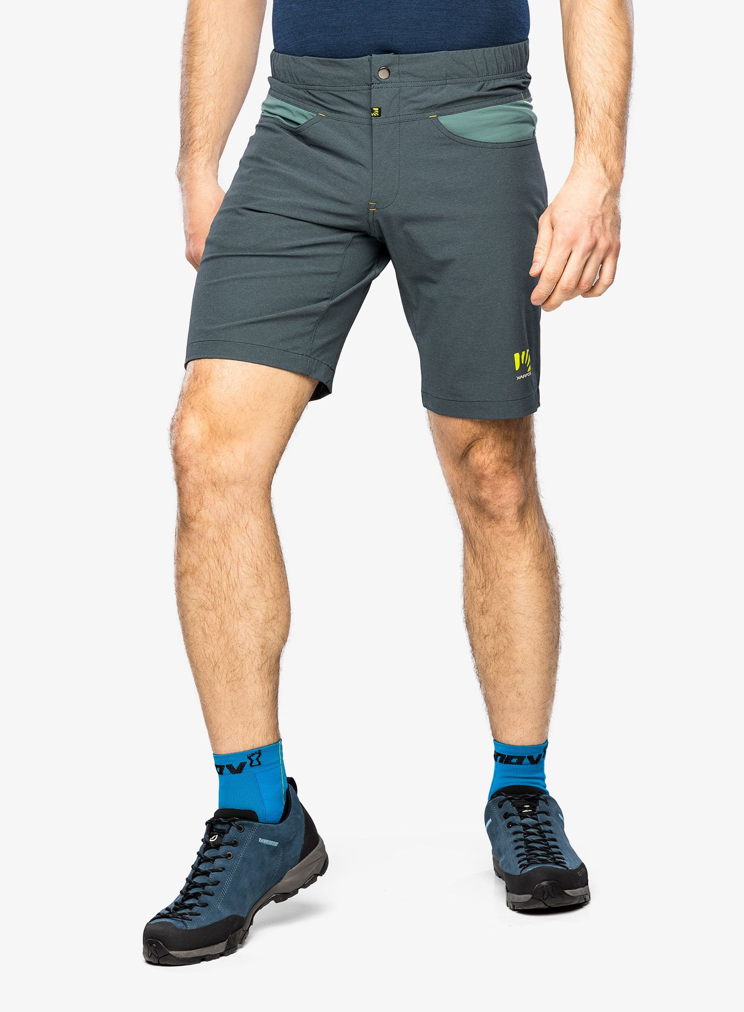 Moške kratke hlače Karpos Dolada Bermuda - dark slate/nrth atlantic/lemon