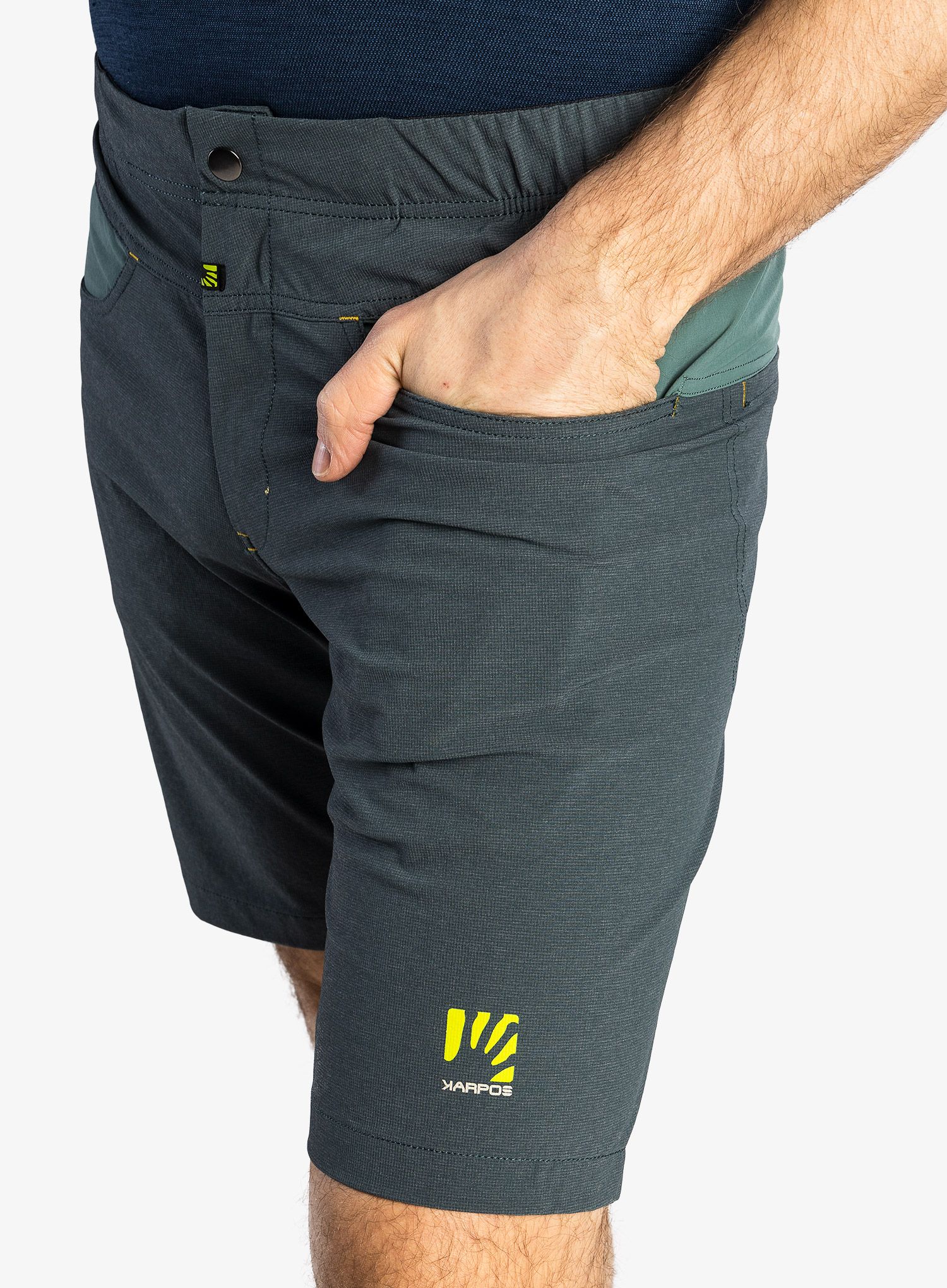 Moške kratke hlače Karpos Dolada Bermuda - dark slate/nrth atlantic/lemon