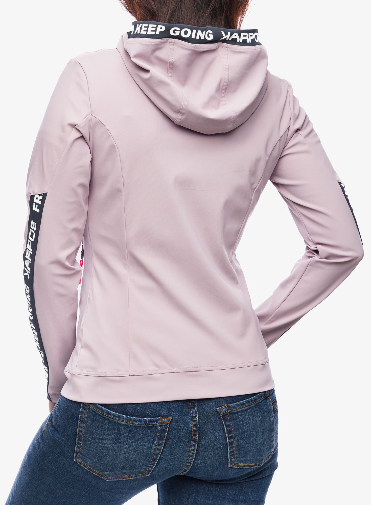 Ženska jopica z zadrgo Karpos Easyfrizz Full-Zip Hoodie - nirvana/ombre blue