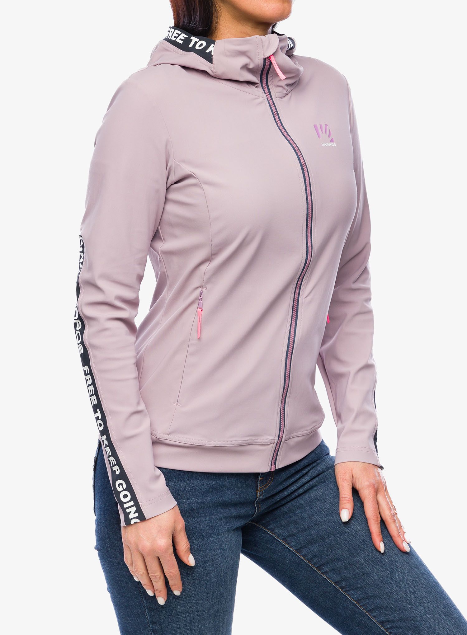 Ženska jopica z zadrgo Karpos Easyfrizz Full-Zip Hoodie - nirvana/ombre blue