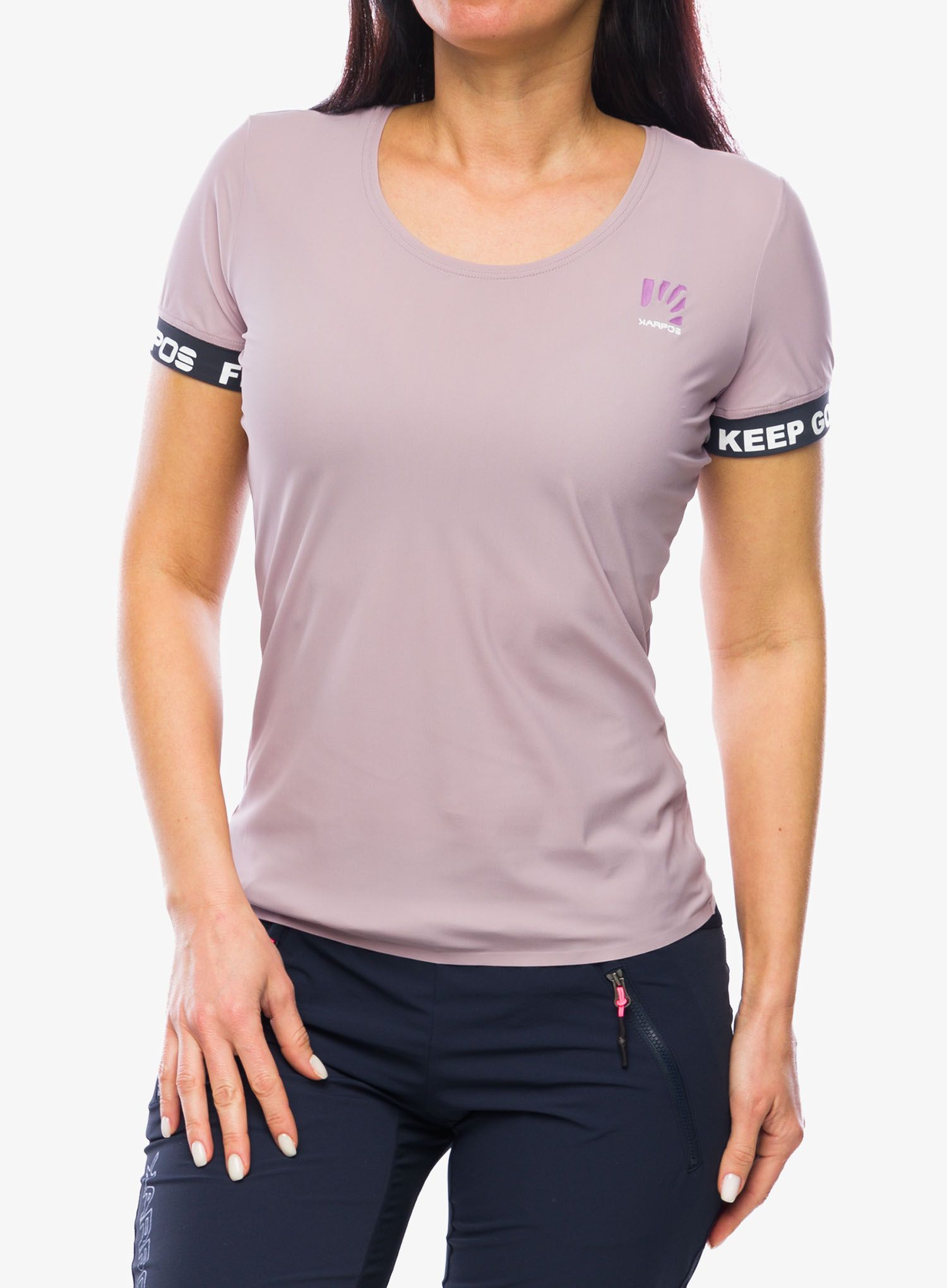 Ženska športna majica Karpos Easyfrizz T-Shirt - nirvana/ombre blue