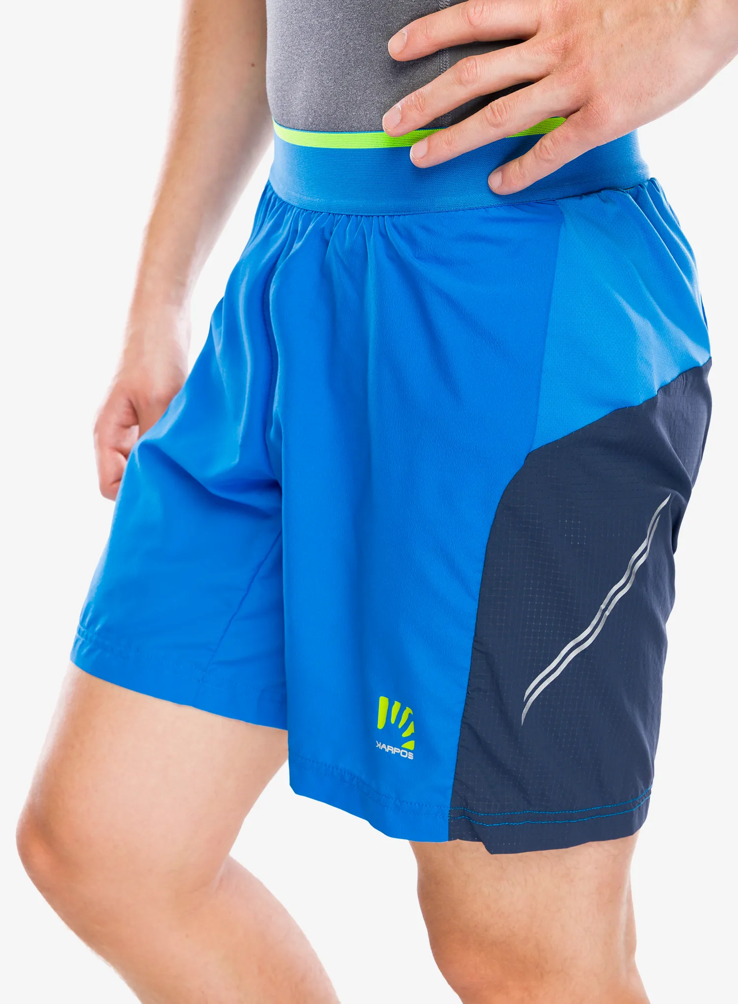 Moške tekaške kratke hlače Karpos Fast Evo Short - indigo bunting/outer space