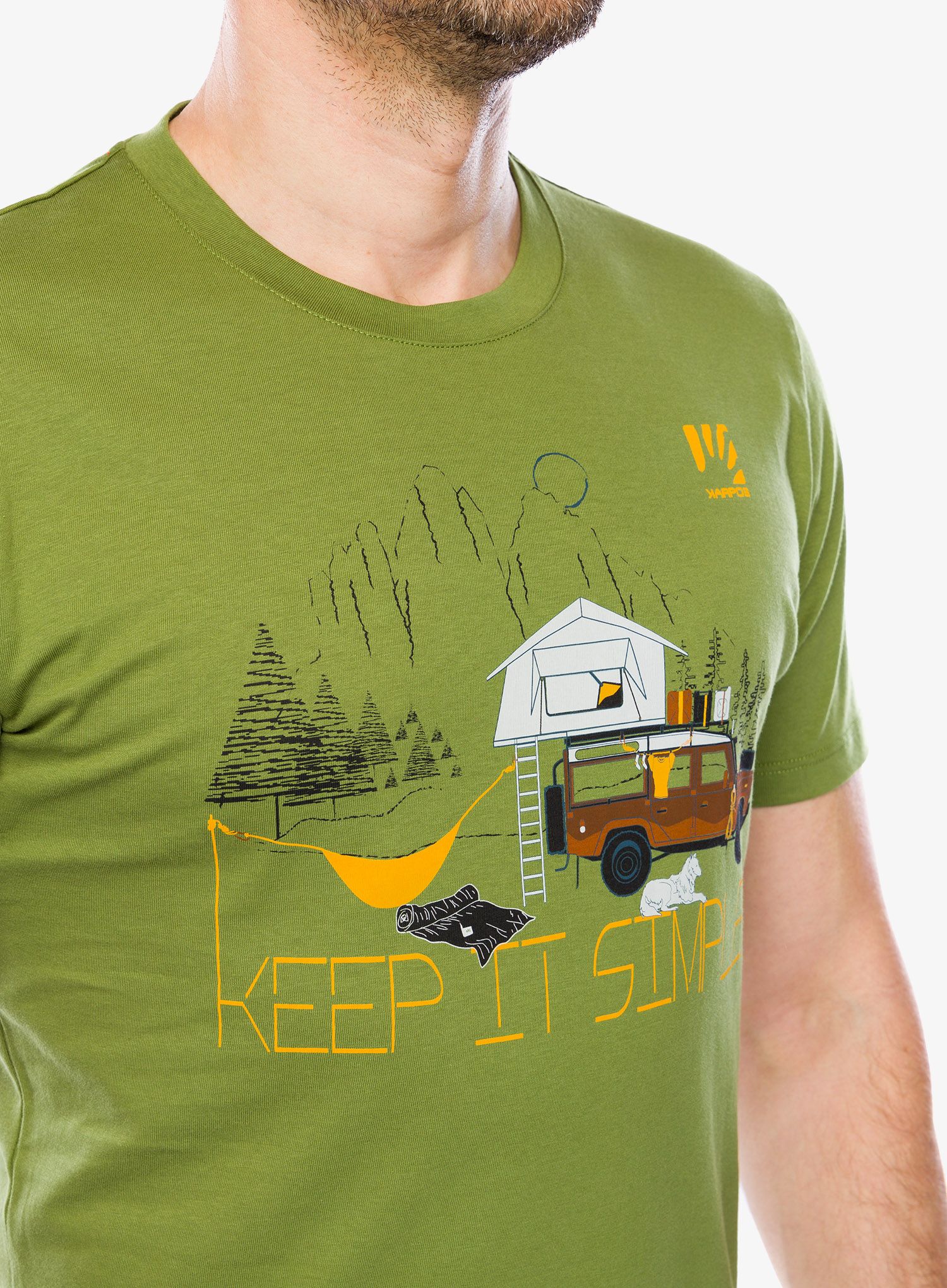 Bombažna majica Karpos Genzianella T-Shirt - cedar green