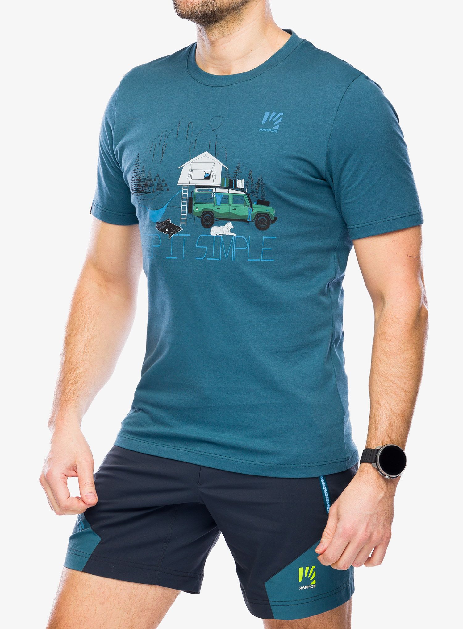 Bombažna majica Karpos Genzianella T-Shirt - stargazer