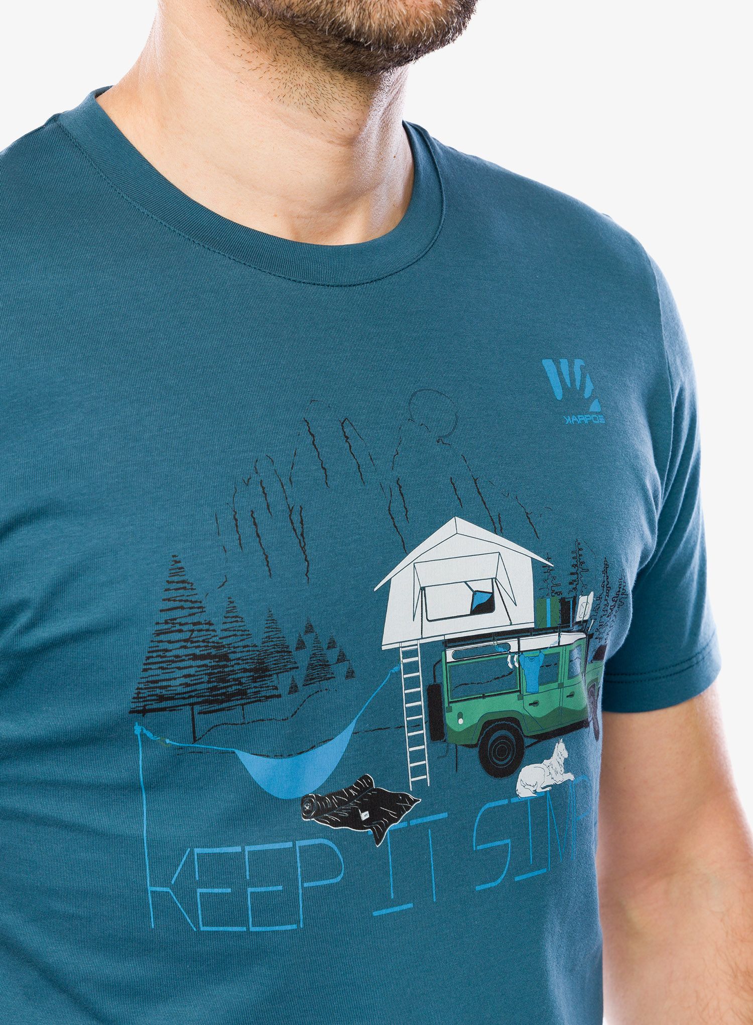 Bombažna majica Karpos Genzianella T-Shirt - stargazer