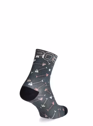 Ženske kolesarske nogavice Karpos Green Fire Socks - ombre blue/valerian/lichen