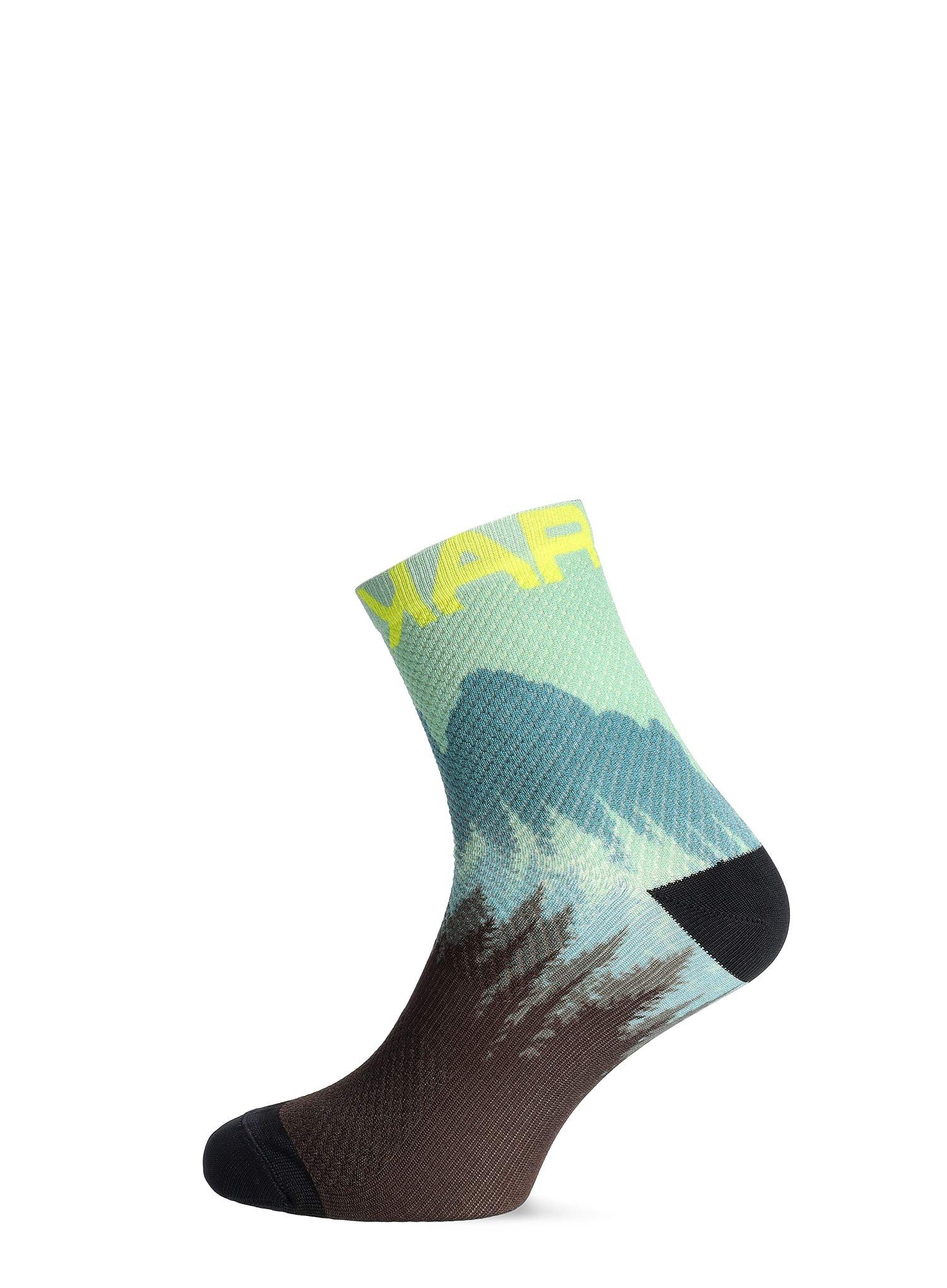 Kolesarske nogavice Karpos Green Fire Socks - vulcan stargazer niagara liche