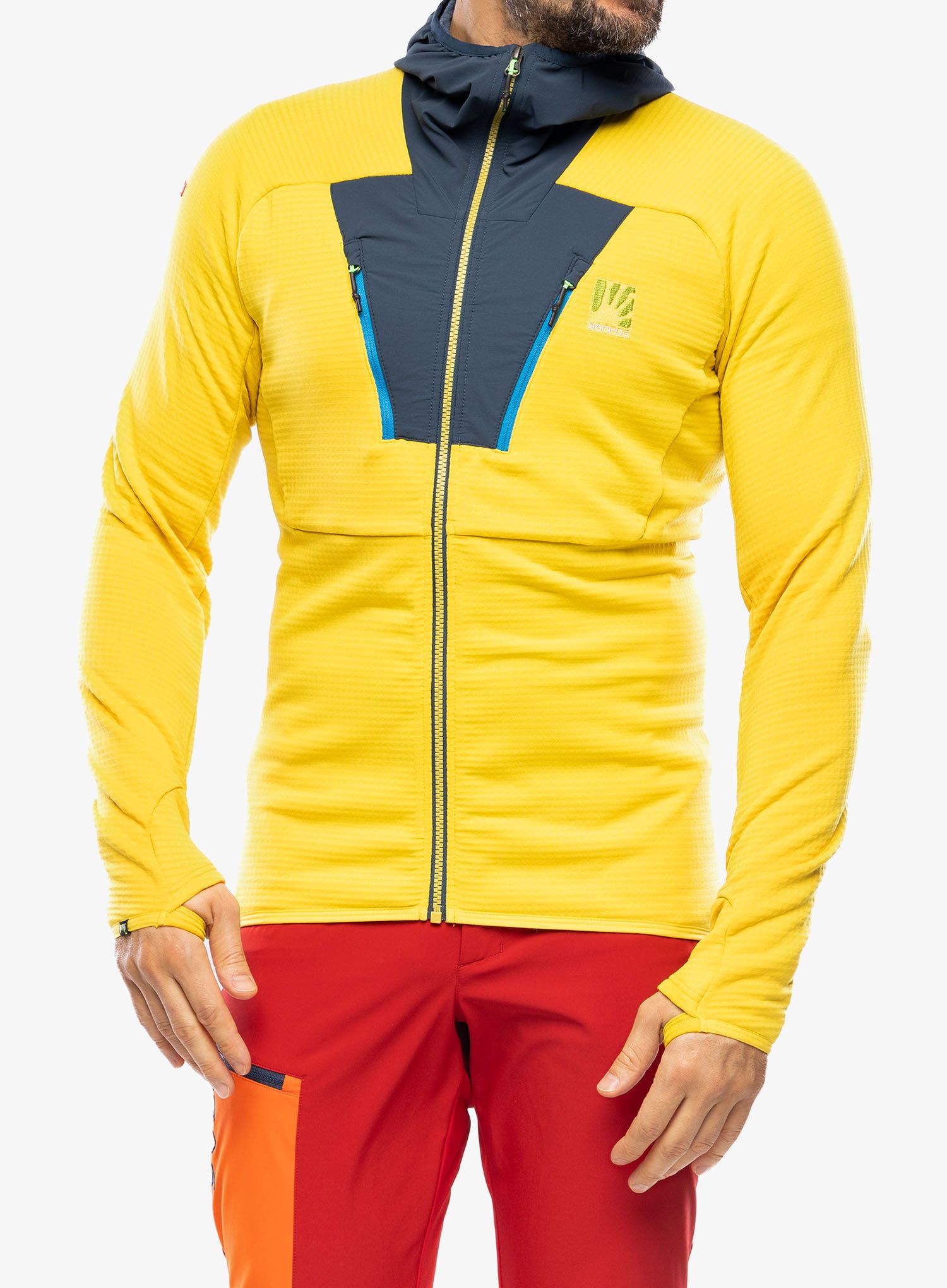 Jopica Karpos Highest Hoodie Fleece - sulphur/midnight