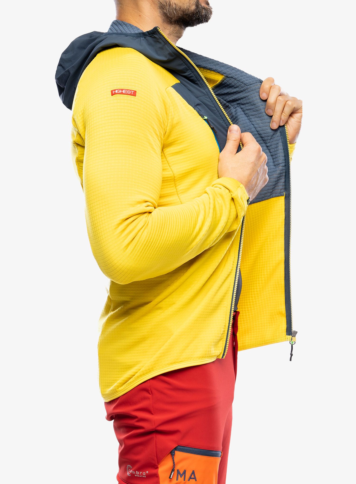 Jopica Karpos Highest Hoodie Fleece - sulphur/midnight