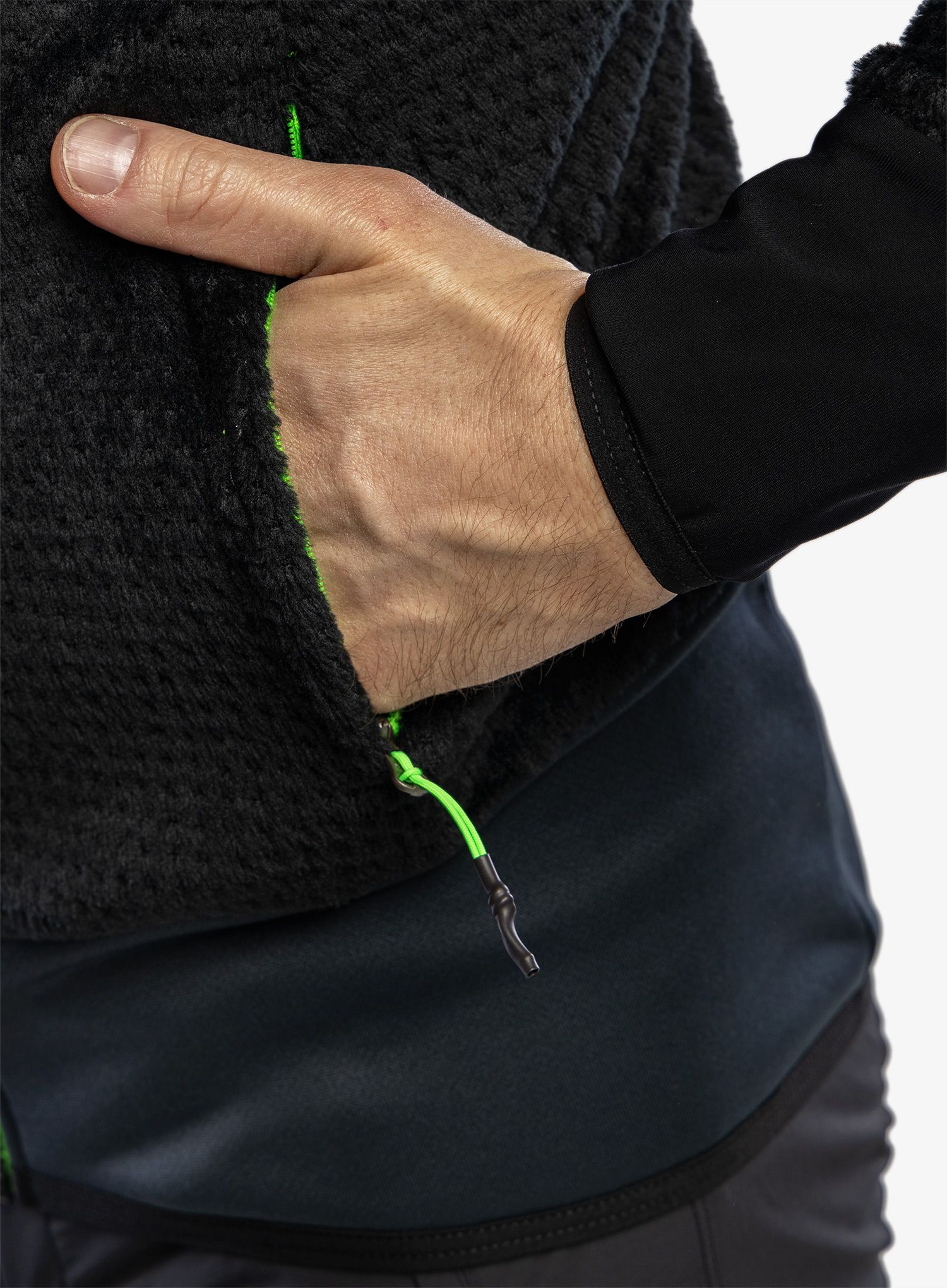 Flis Karpos K-Performance H-Loft Fleece - black/green fluo