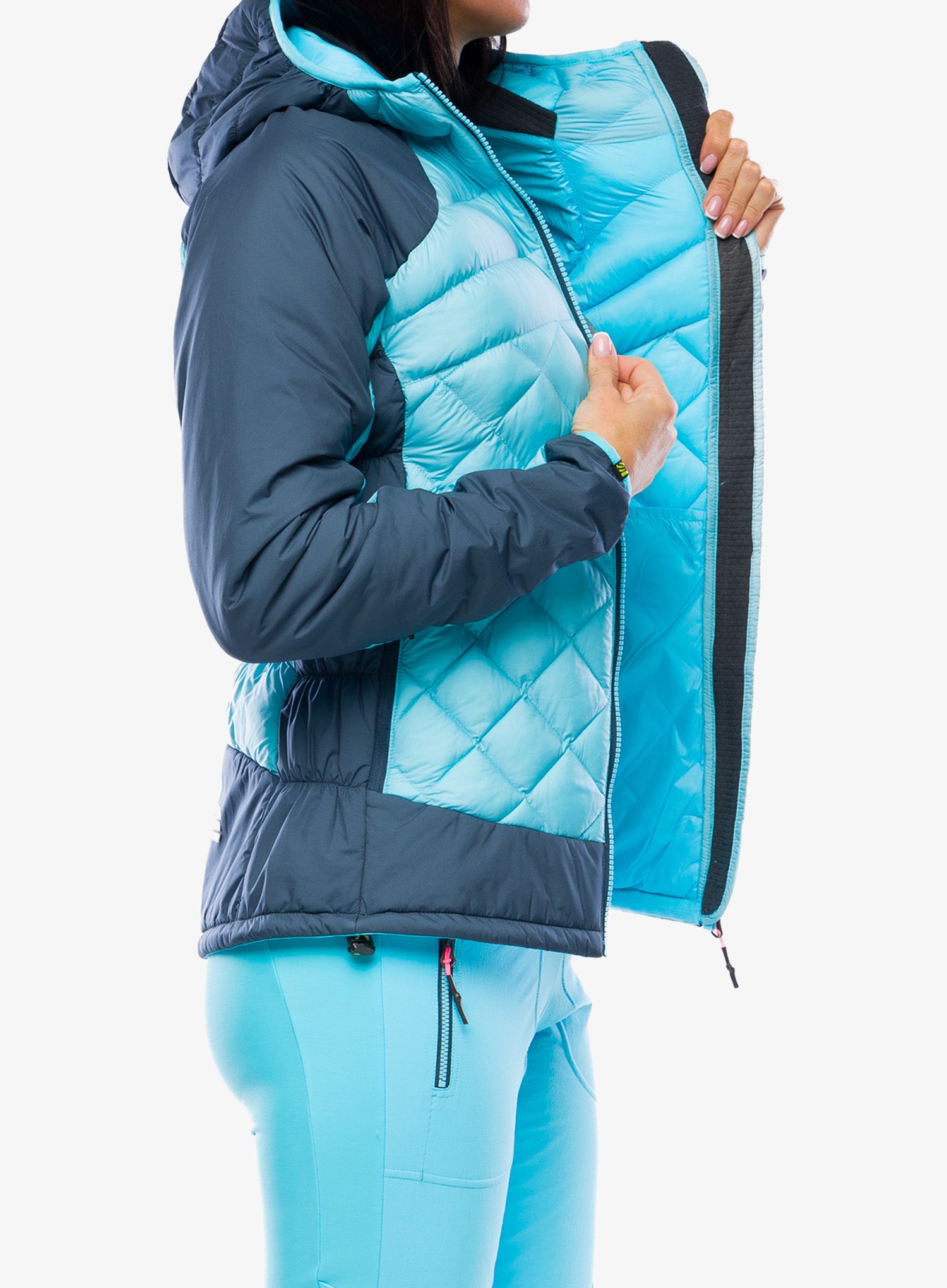 Ženska sintetična jakna Karpos Lastei Active Plus Jacket - blue atoll/midnight