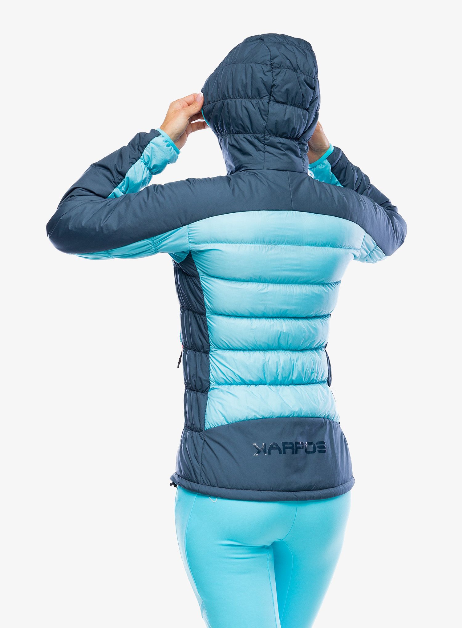 Ženska sintetična jakna Karpos Lastei Active Plus Jacket - blue atoll/midnight