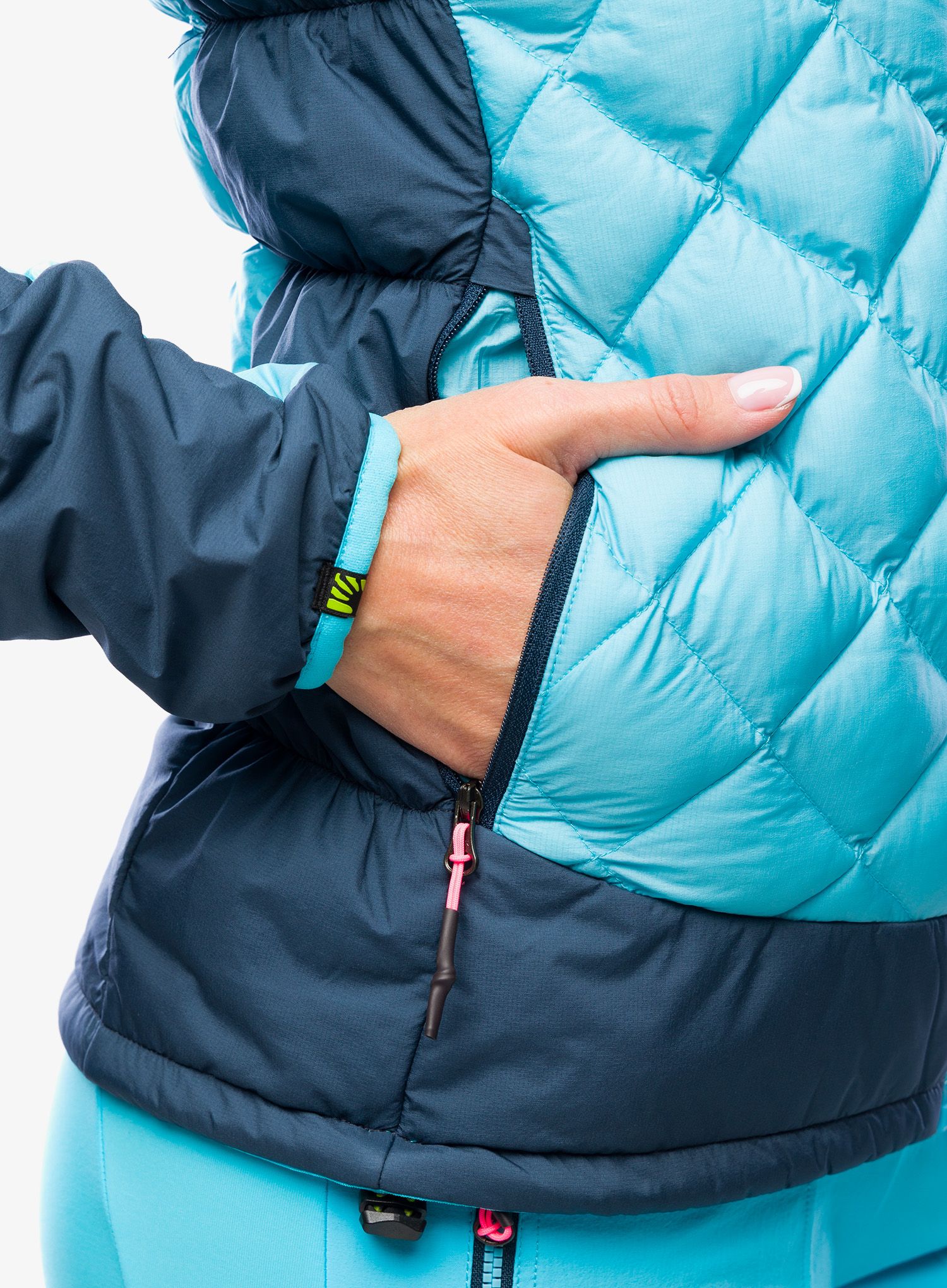 Ženska sintetična jakna Karpos Lastei Active Plus Jacket - blue atoll/midnight