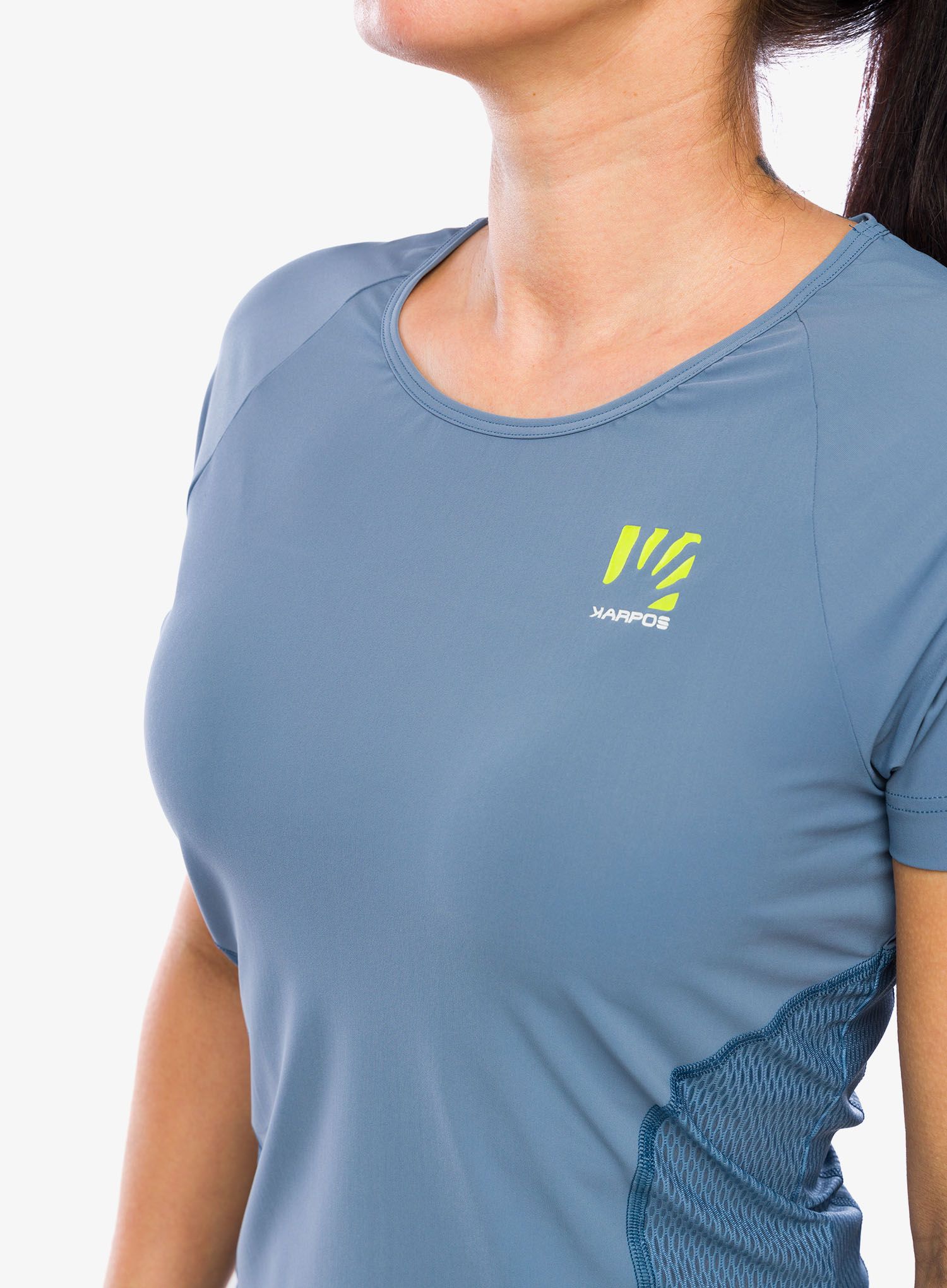 Ženska tekaška majica Karpos Lavaredo Evo Jersey - bluefin