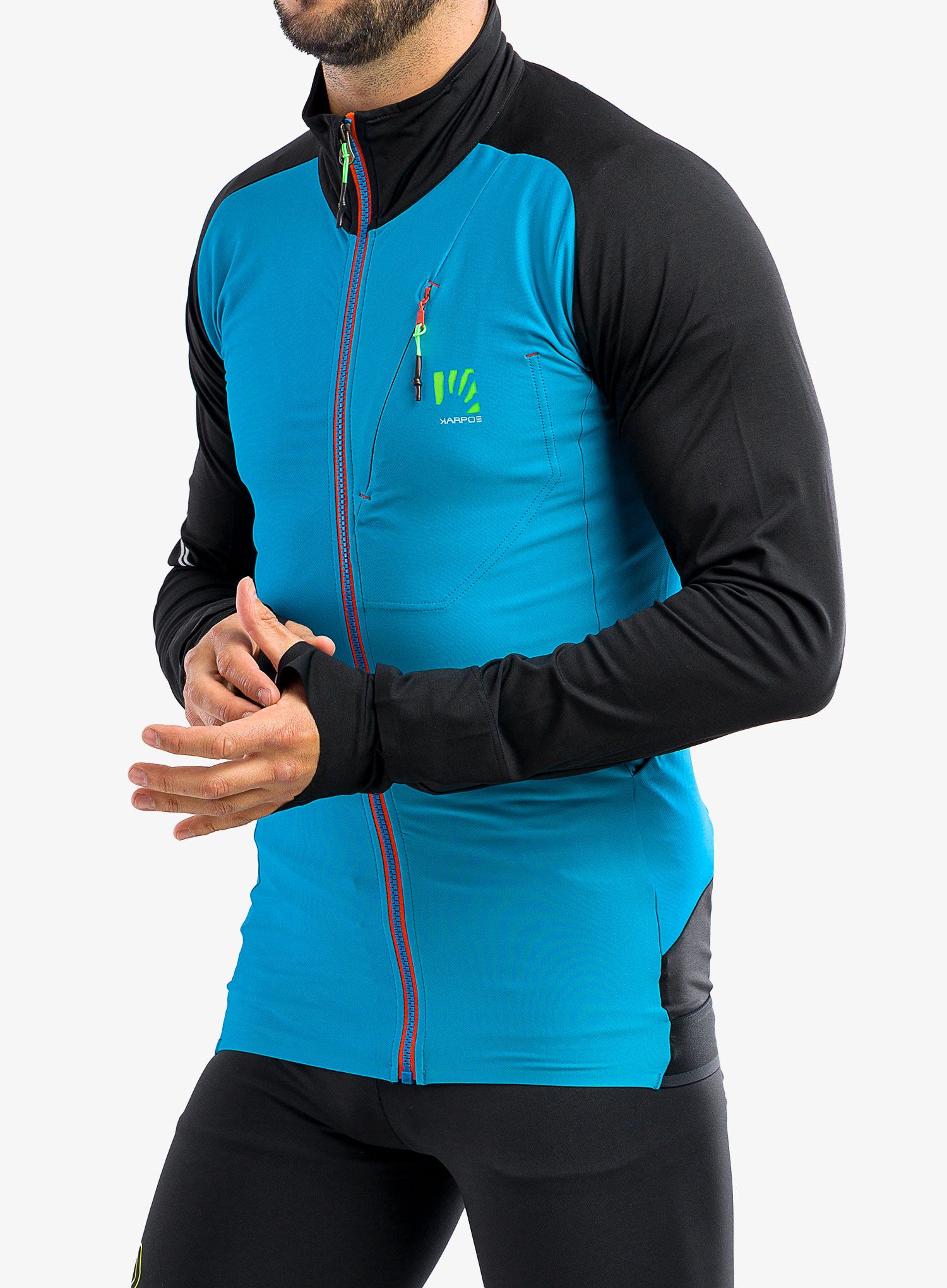 Flis Karpos Lavaredo Fleece - black/blue jewel