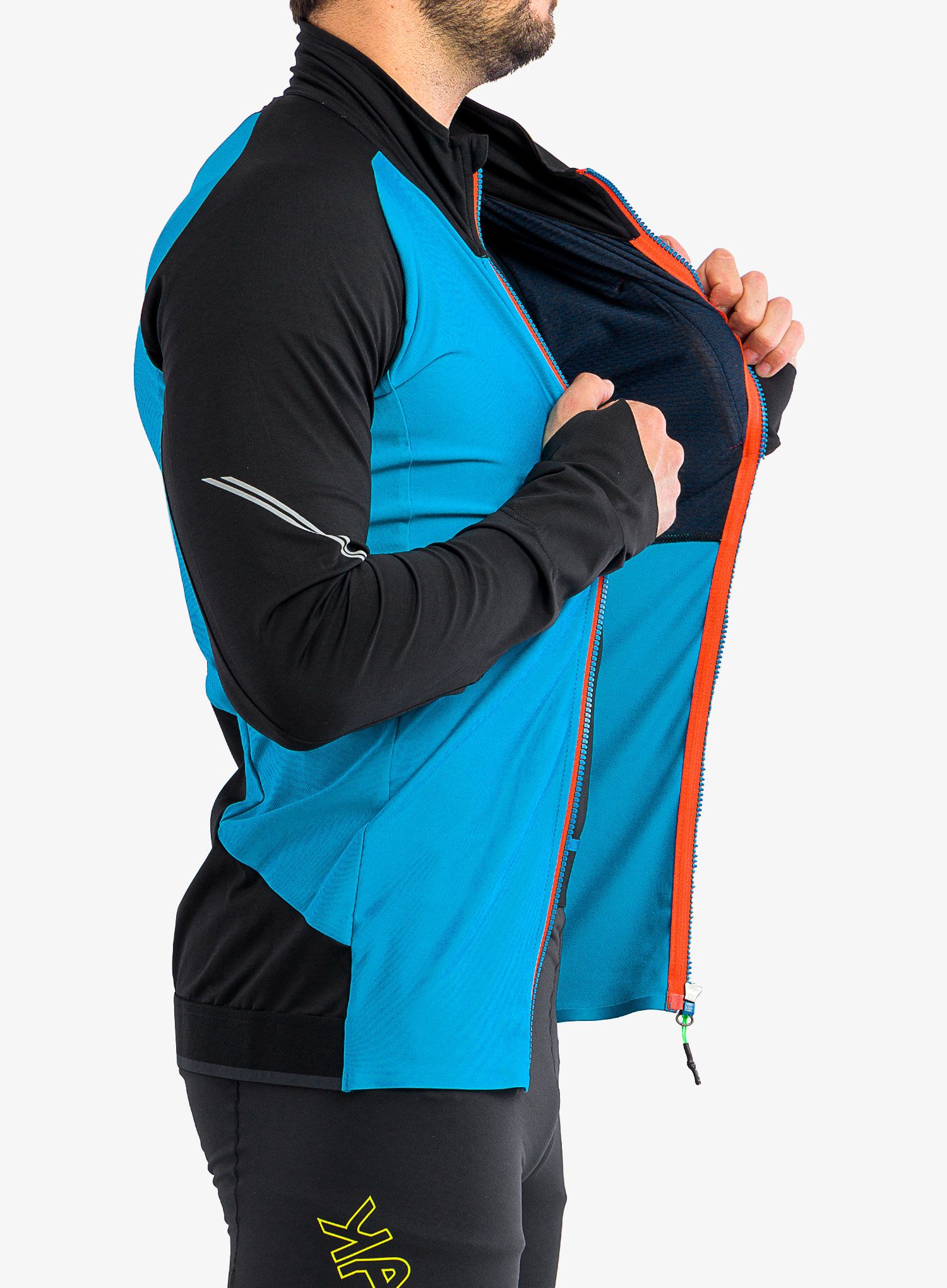 Flis Karpos Lavaredo Fleece - black/blue jewel
