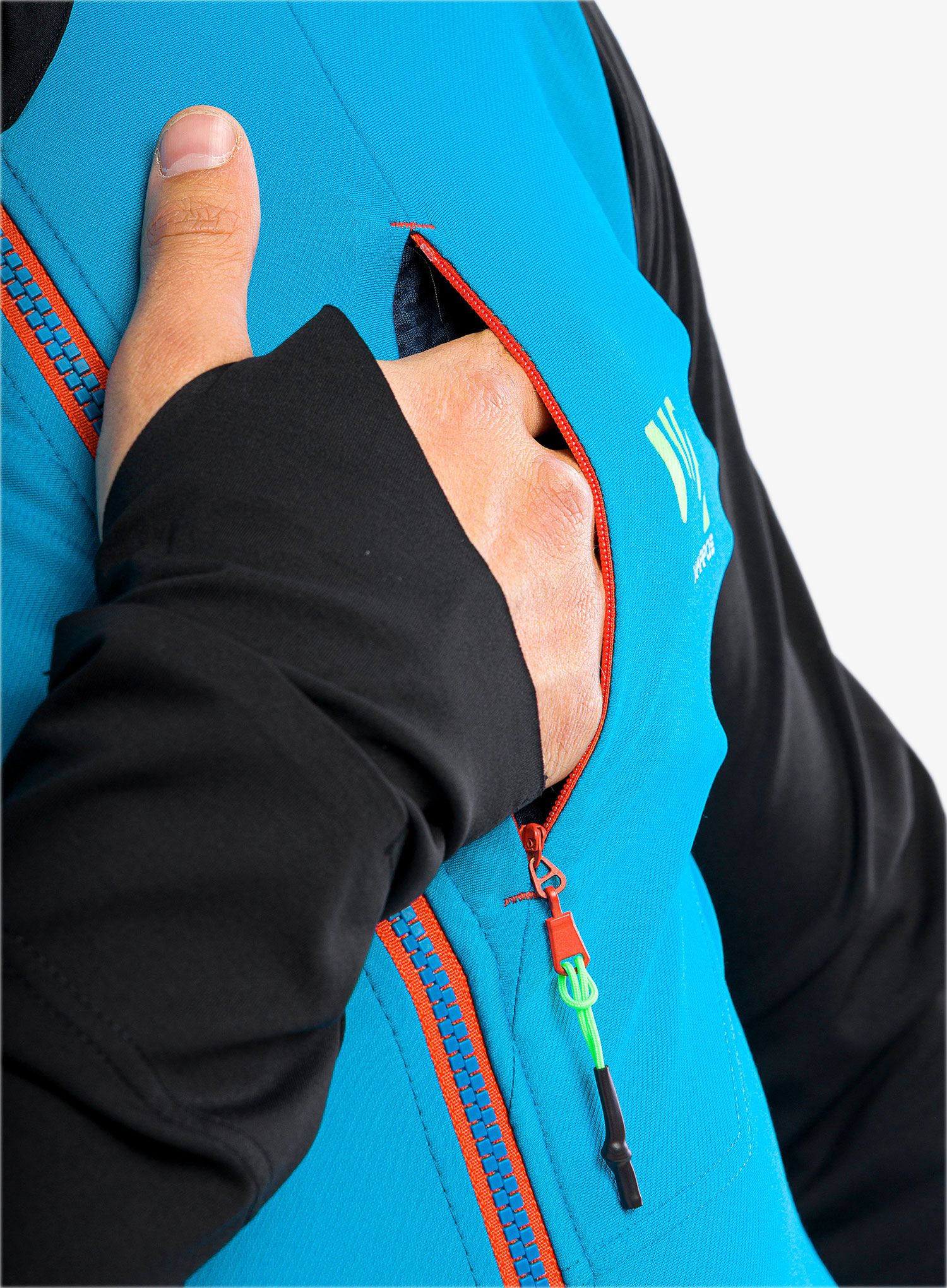 Flis Karpos Lavaredo Fleece - black/blue jewel