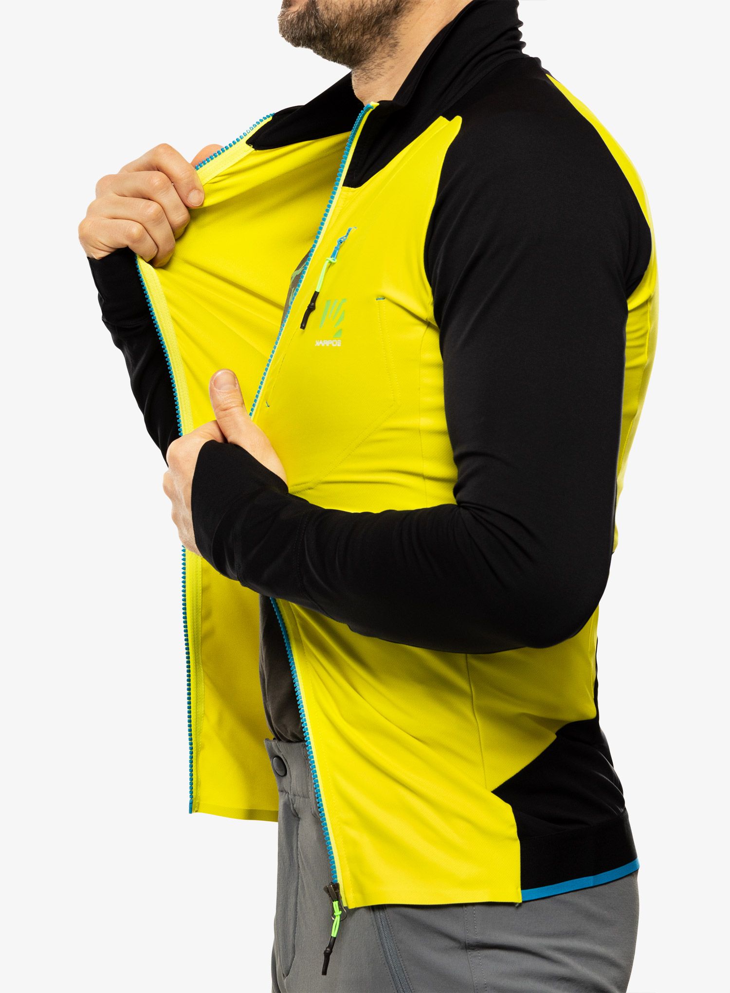 Flis Karpos Lavaredo Fleece - sulphur spring/black