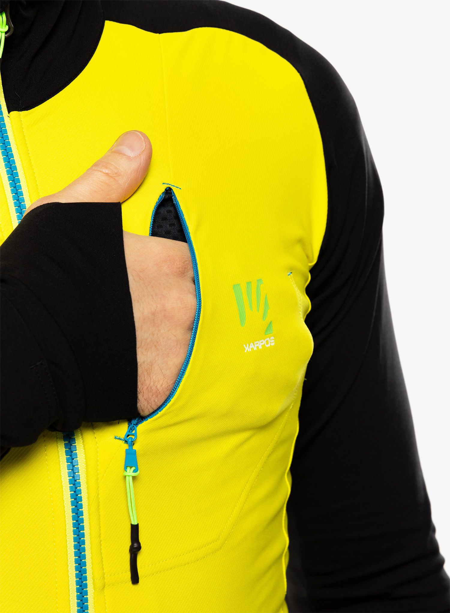Flis Karpos Lavaredo Fleece - sulphur spring/black