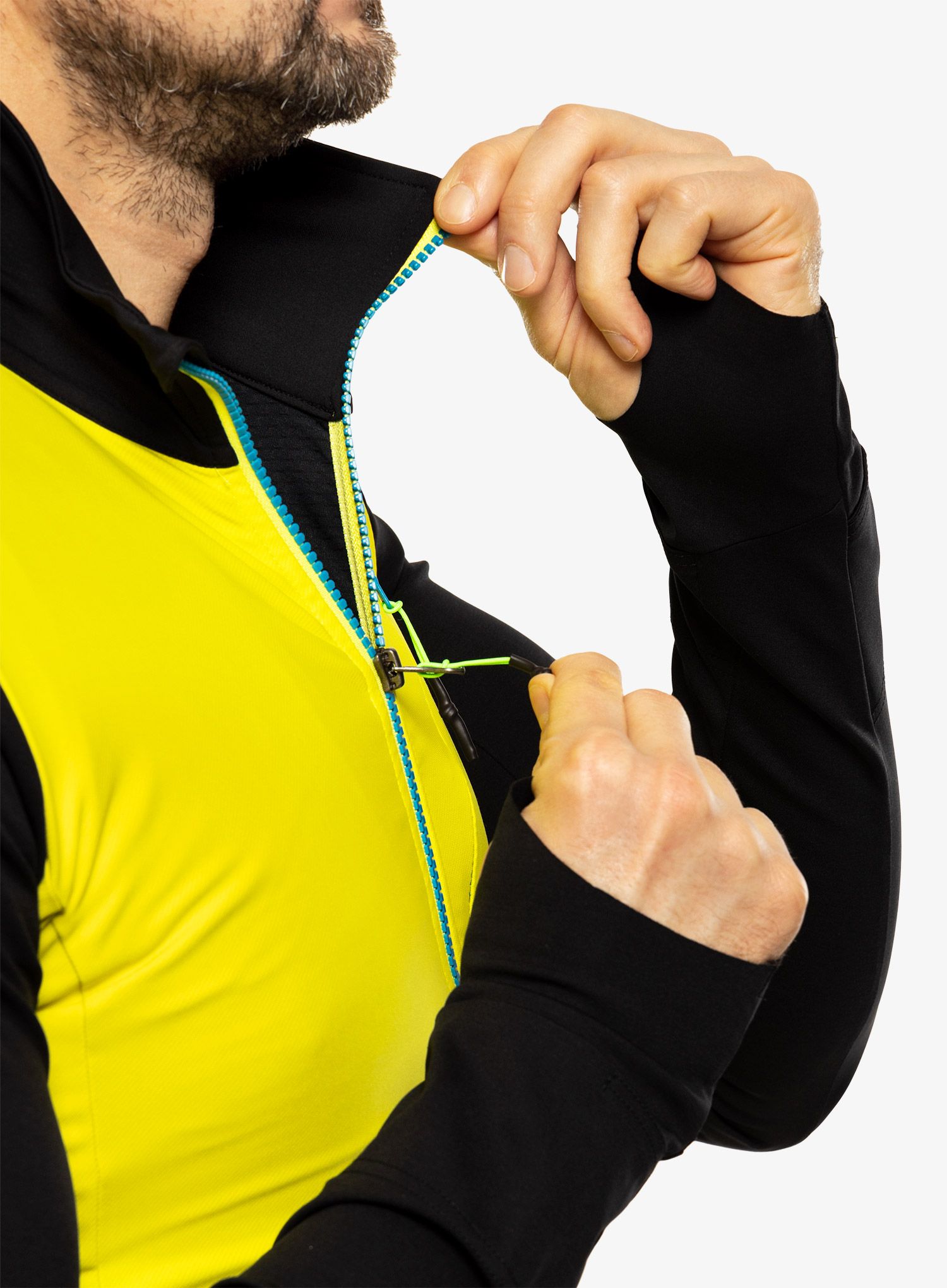 Flis Karpos Lavaredo Fleece - sulphur spring/black