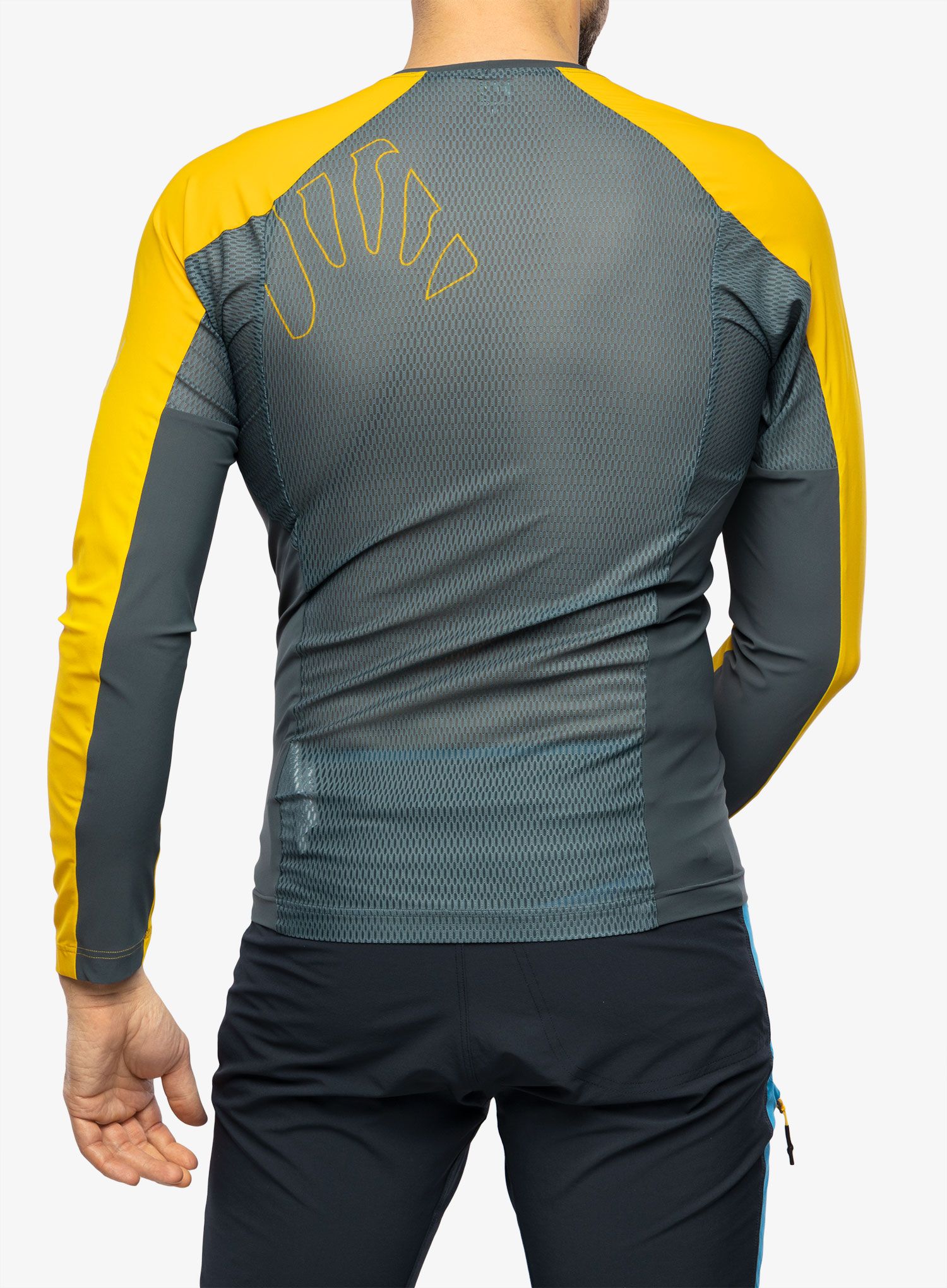 Tekaška jopica Karpos Lavaredo Jersey LS - dark slate/lemon curry