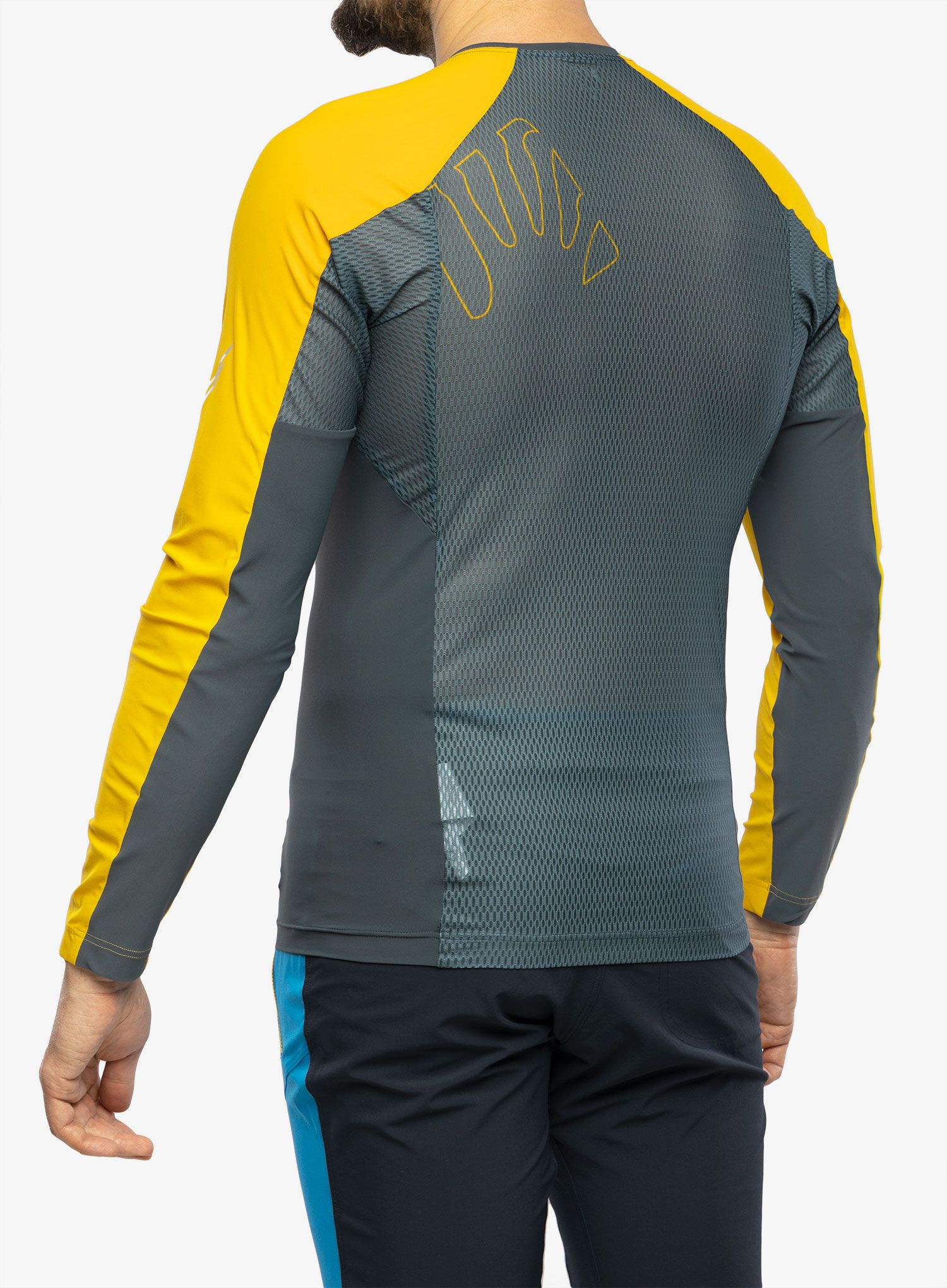 Tekaška jopica Karpos Lavaredo Jersey LS - dark slate/lemon curry