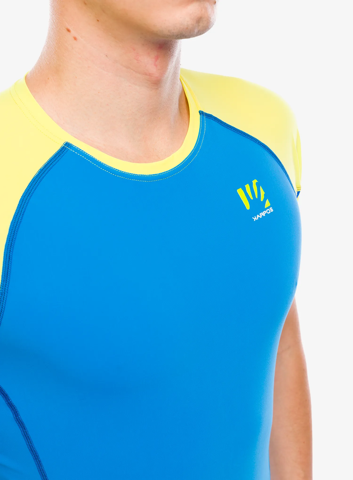 Tekaška majica Karpos Lavaredo Jersey - indigo bunting/high visibility